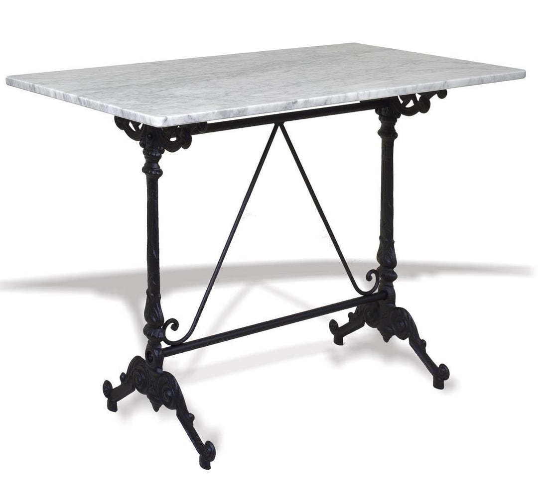 French Wrought Iron Brown Painting Set of Garden Bistro Outdoor - 6