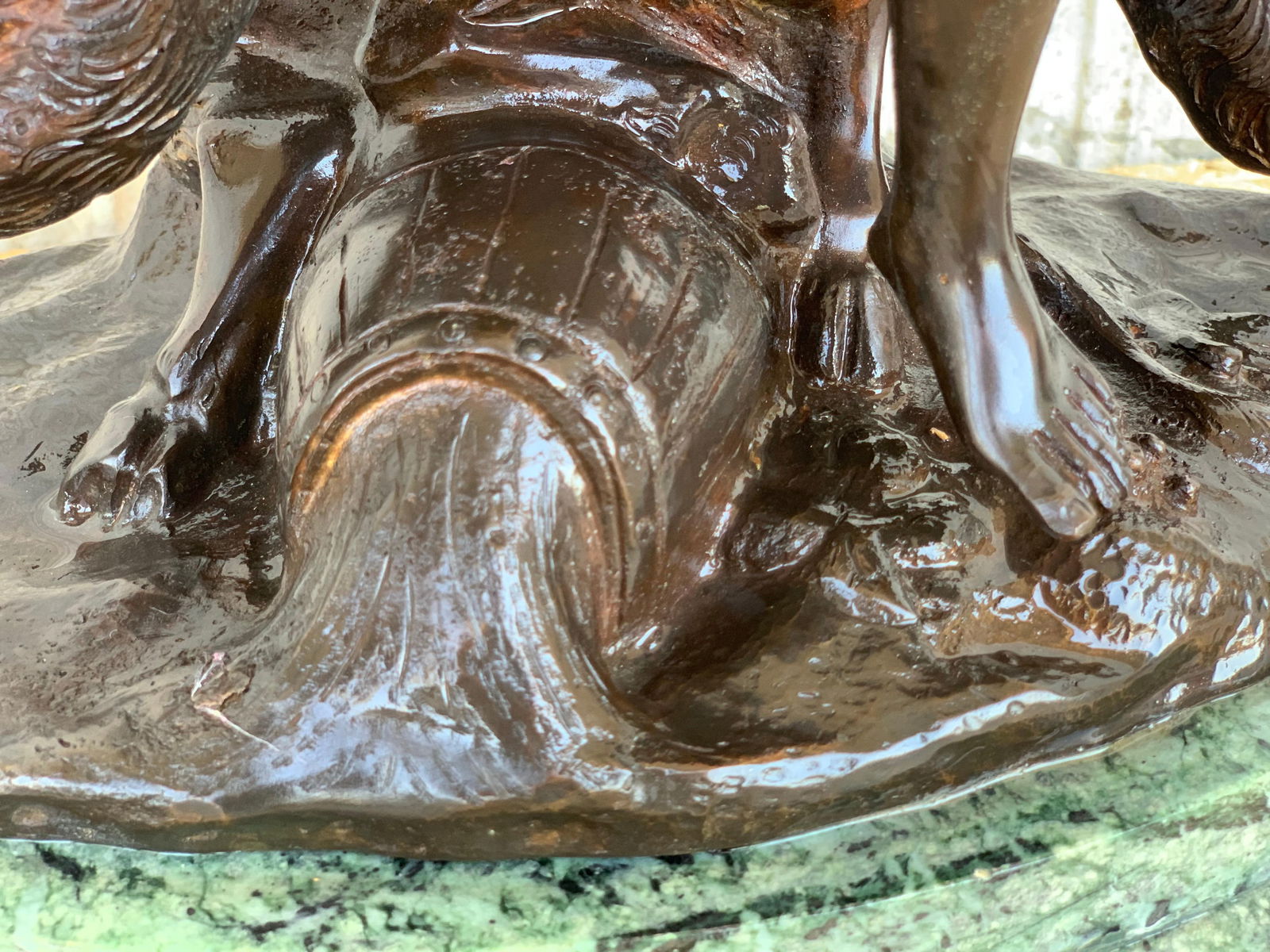 Early 20th Century Cast Bronze Statue of a Cherub Angel Signed by Ferdinando de Luca, Italy - 12