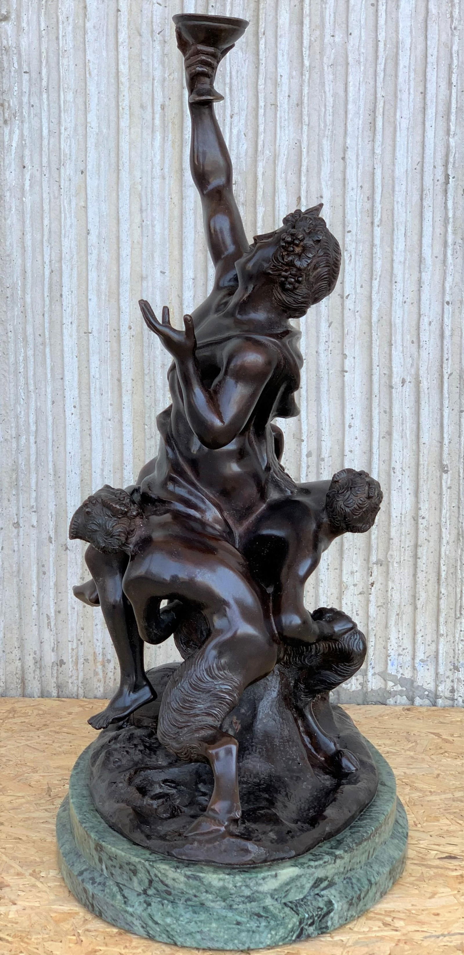 Early 20th Century Cast Bronze Statue of a Cherub Angel Signed by Ferdinando de Luca, Italy - 17