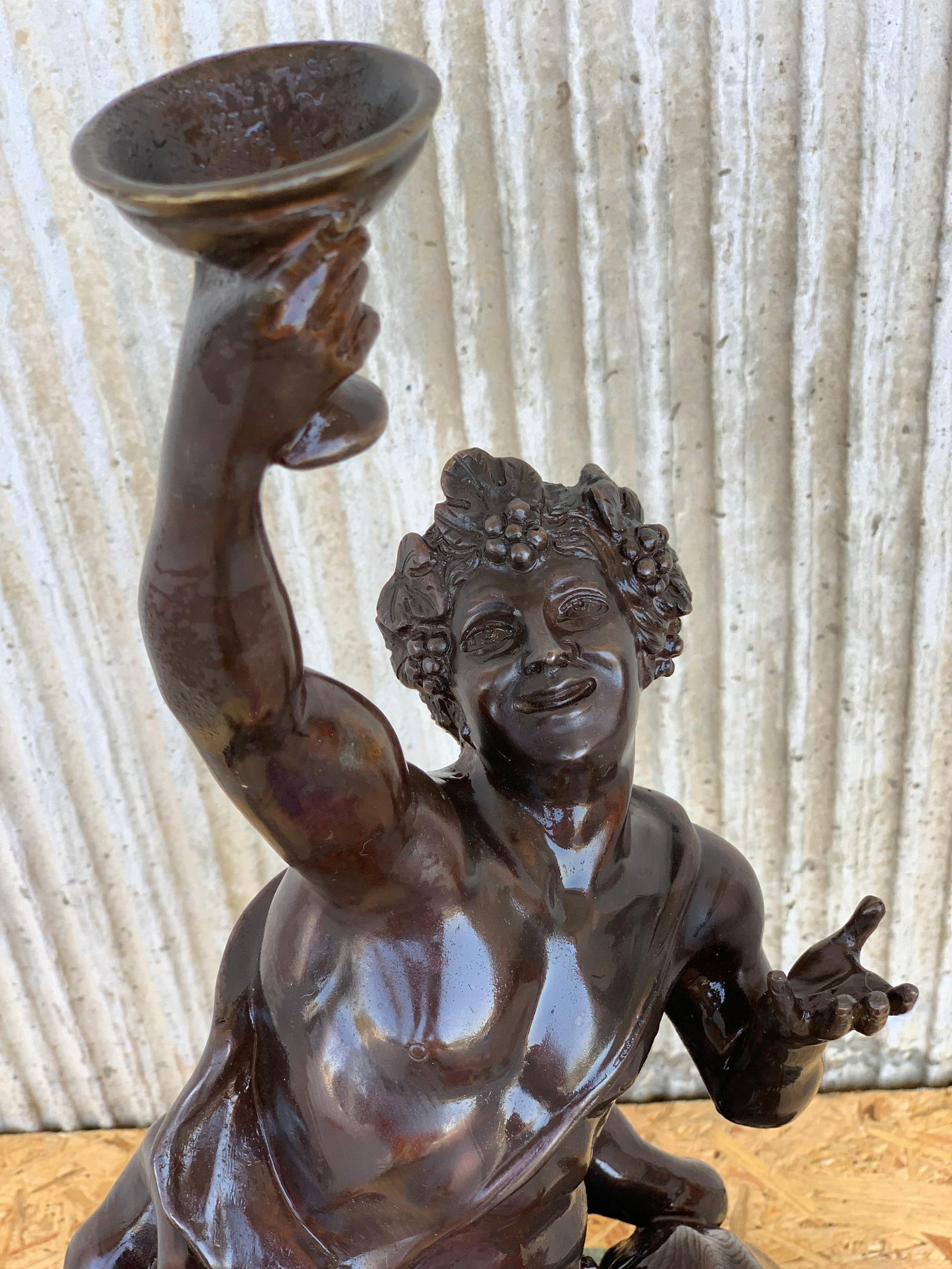 Early 20th Century Cast Bronze Statue of a Cherub Angel Signed by Ferdinando de Luca, Italy - 4