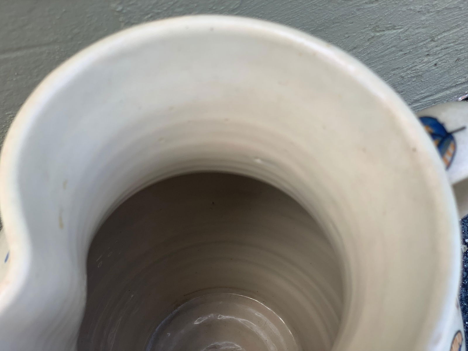 Striking Continental Glazed Earthenware Blue and Yellow Painted Urn, Talavera - 13