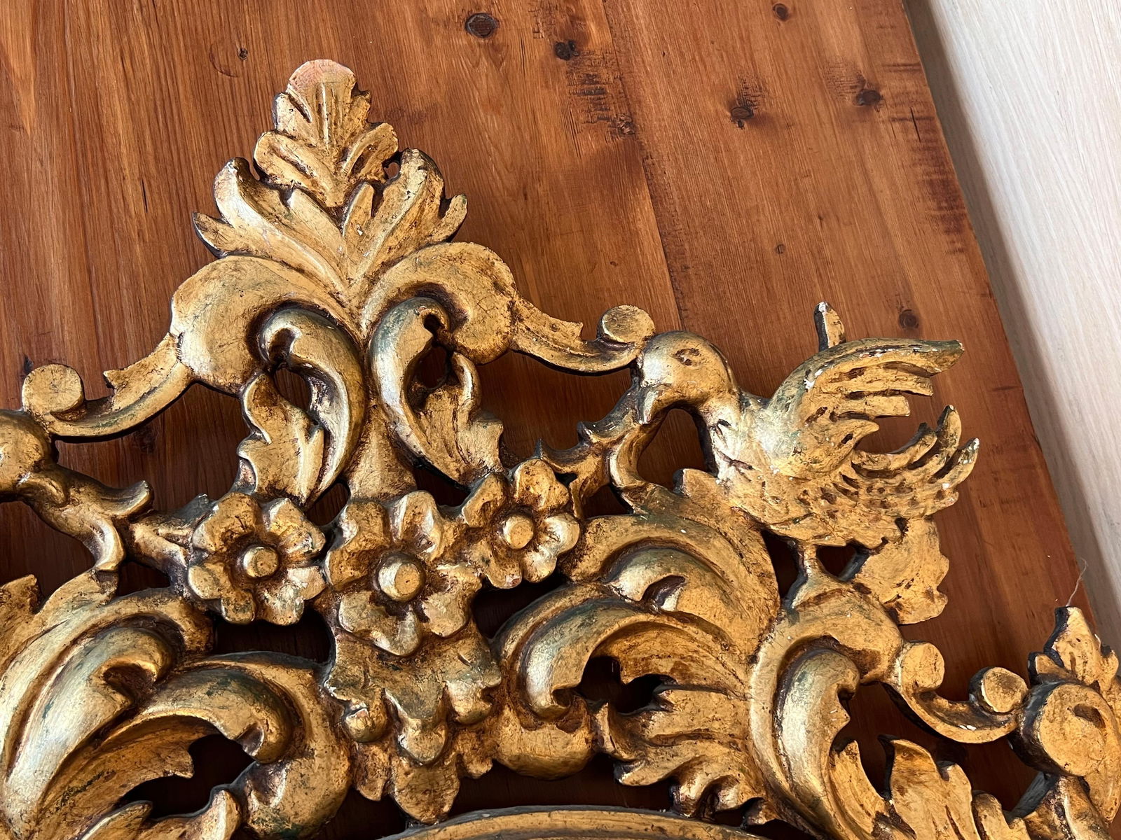 19th French Empire Period Gilt Wood Oval Mirror - 10