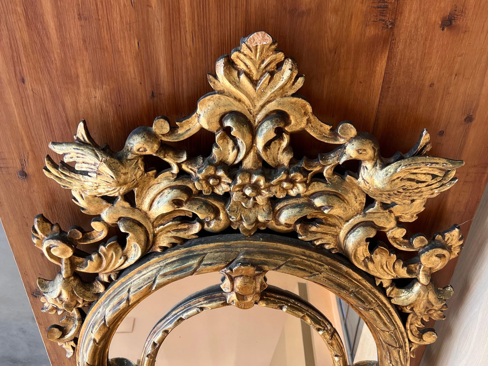 19th French Empire Period Gilt Wood Oval Mirror - 18