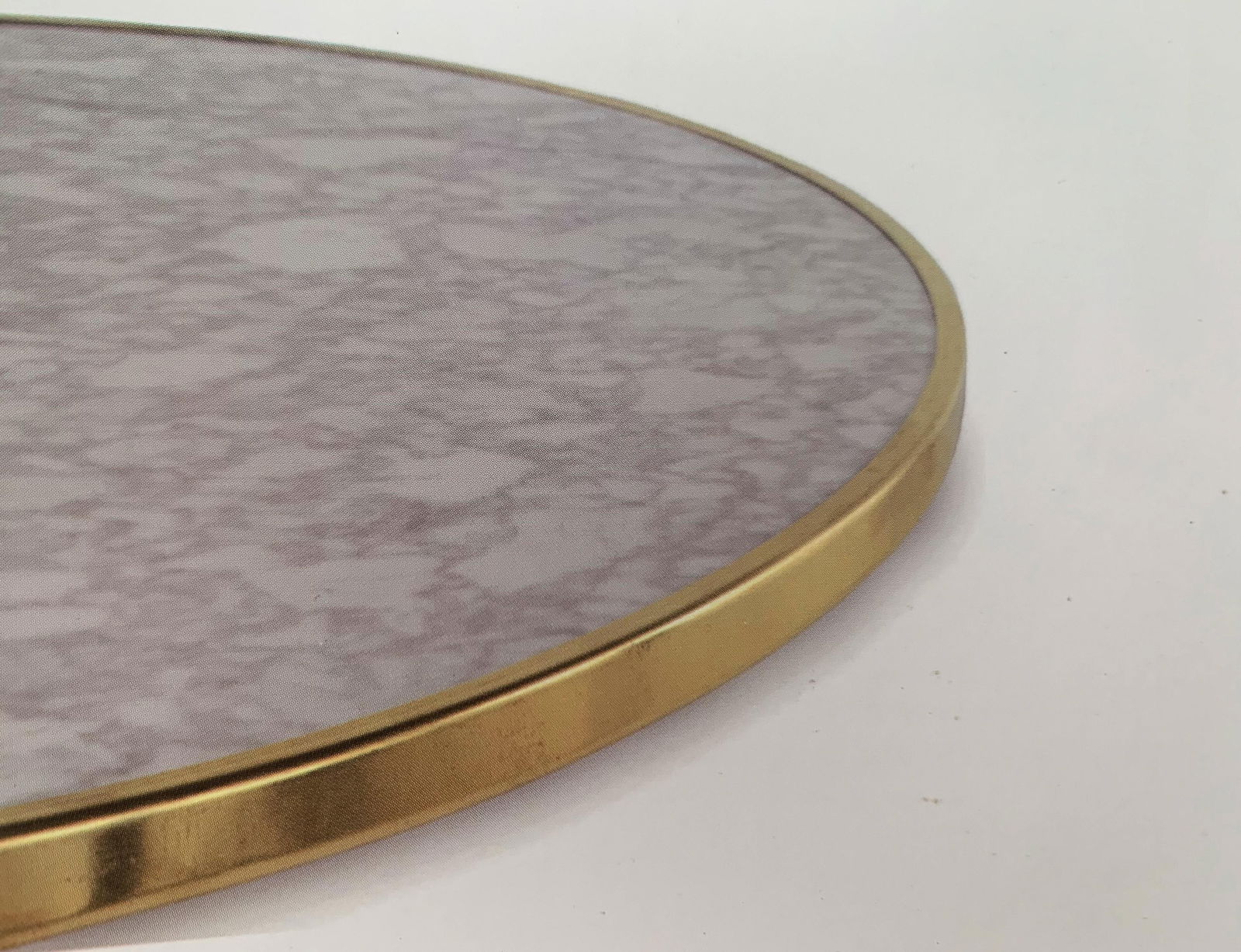 New Century Round Cast Iron Base with Marble Top Garden Table or Bistro Table - 3