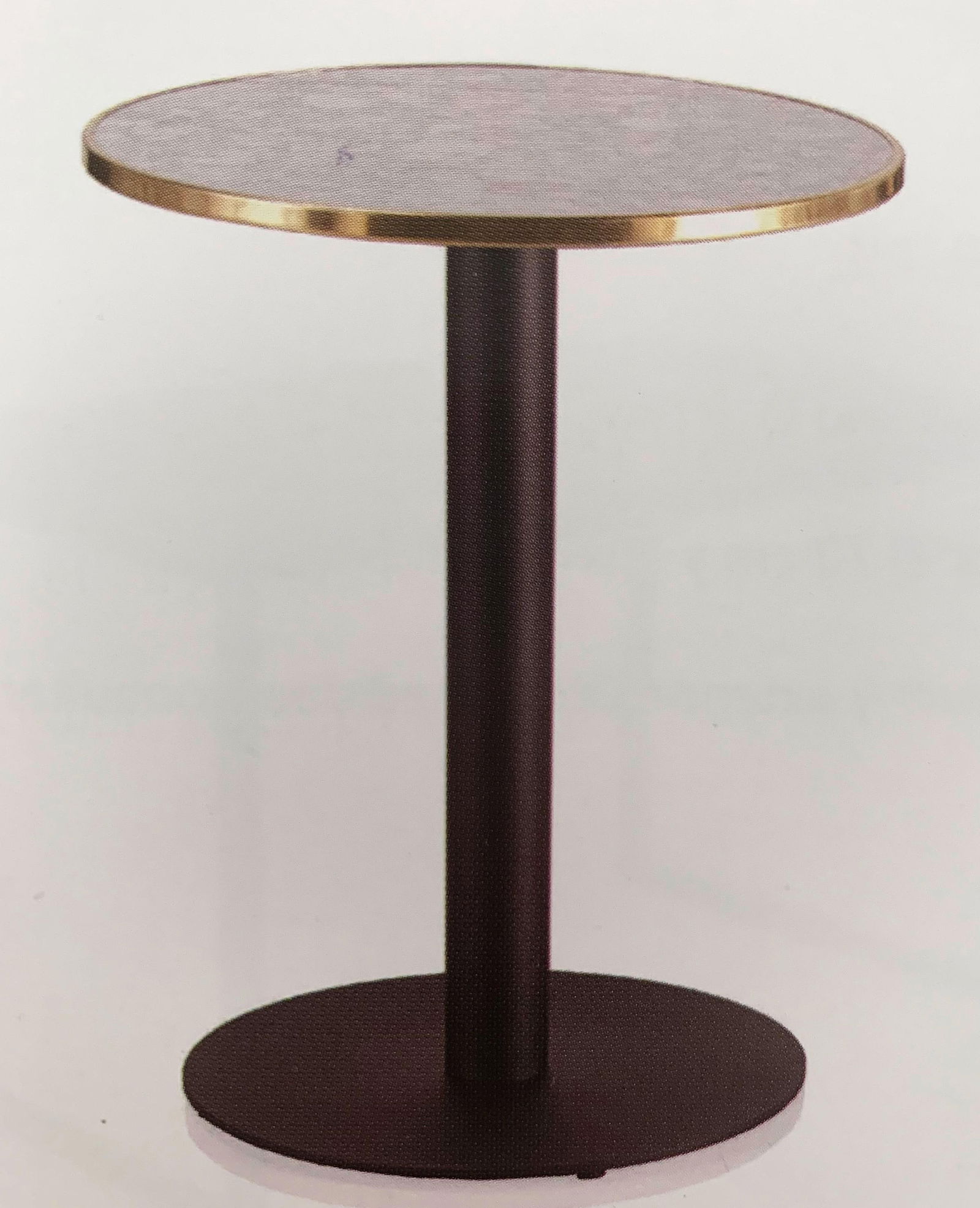 New Century Round Cast Iron Base with Marble Top Garden Table or Bistro Table - 4