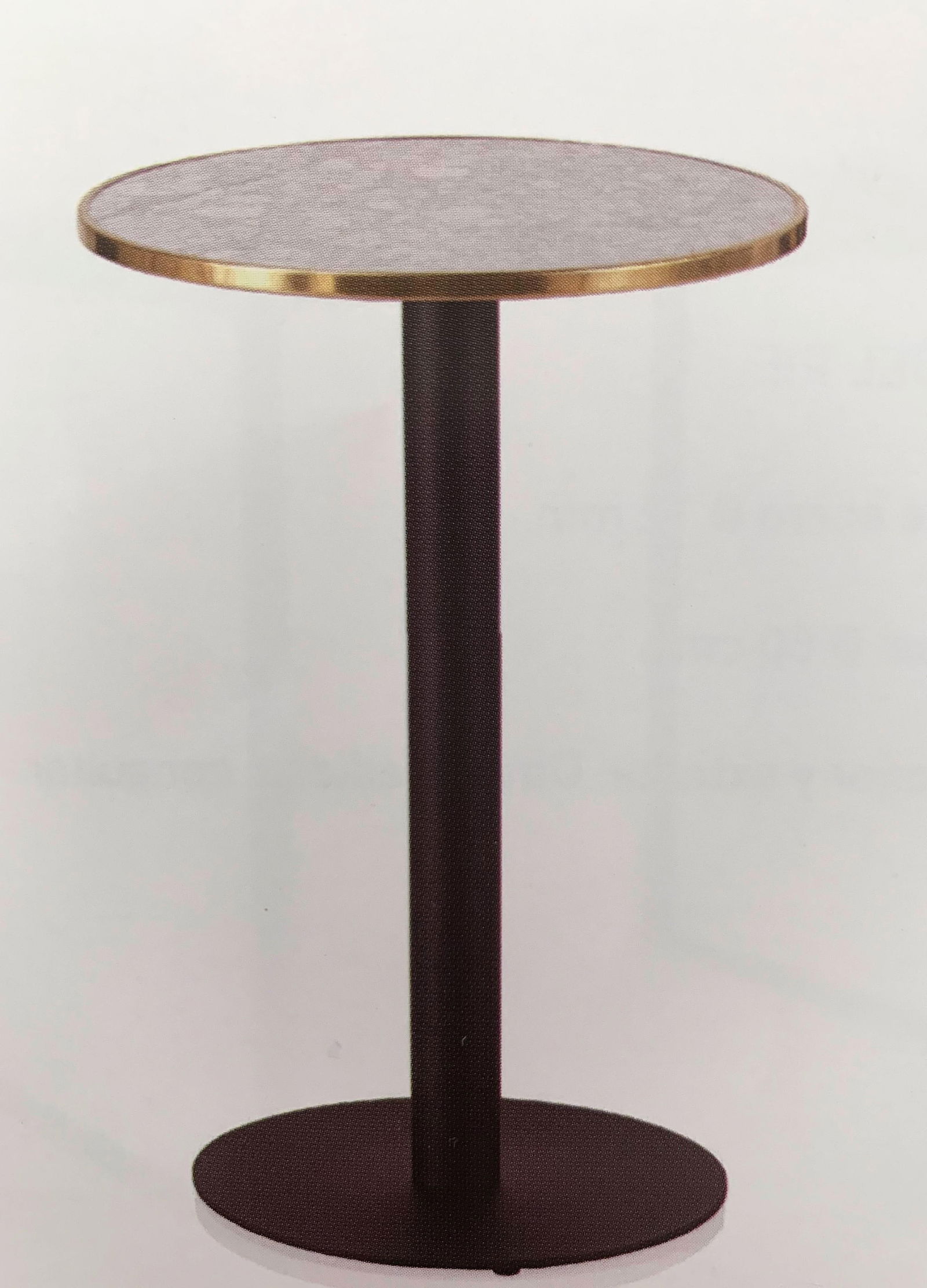 New Century Round Cast Iron Base with Marble Top Garden Table or Bistro Table - 5