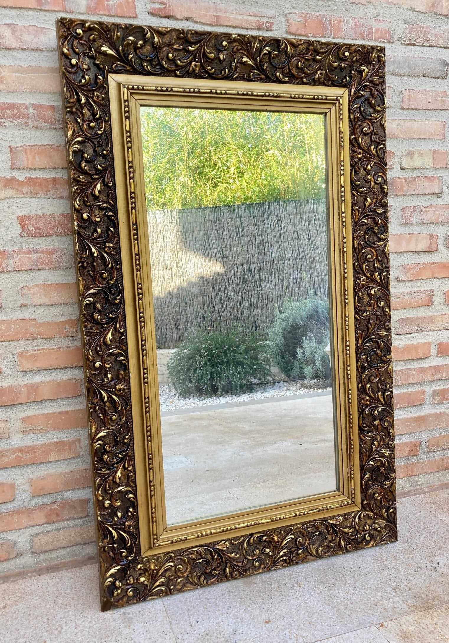 Vintage French Mirror with Gold Frame - 3