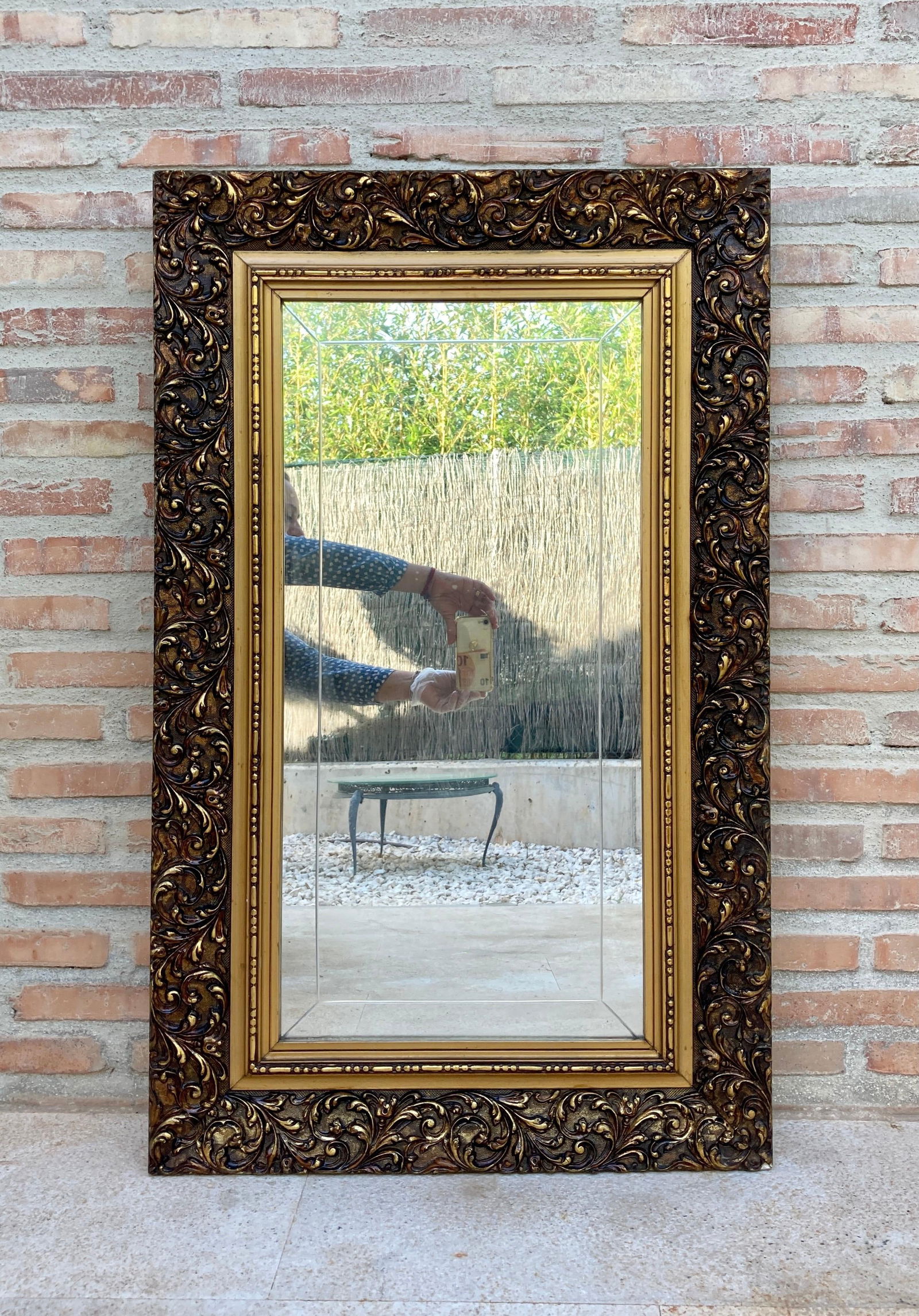 Vintage French Mirror with Gold Frame - 4