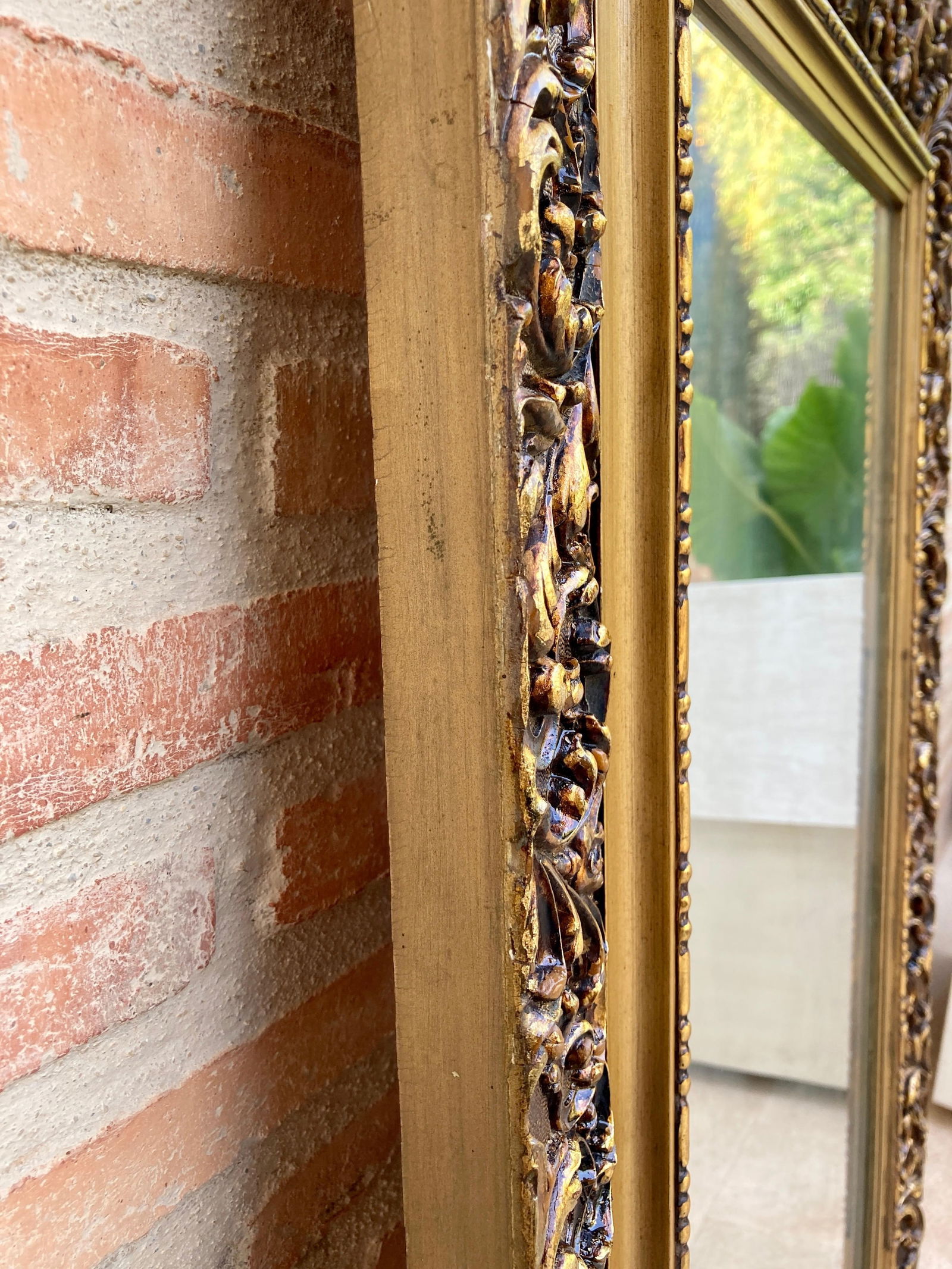 Vintage French Mirror with Gold Frame - 7