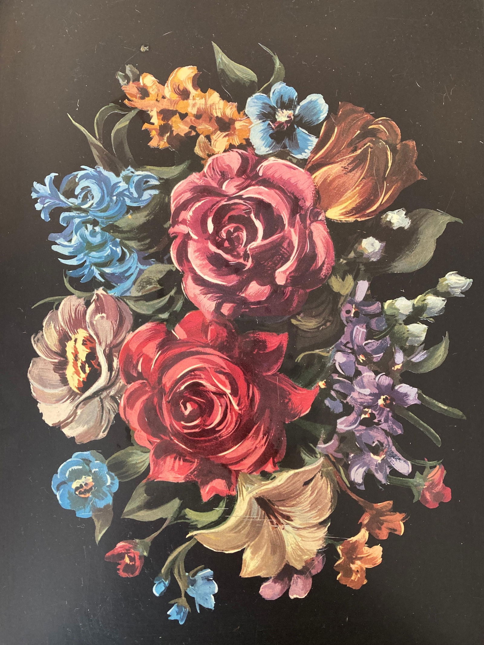 Early 20th Century Mid Century Modern Black Metal Serving Tray on Folding Stand by Crest Line - 12