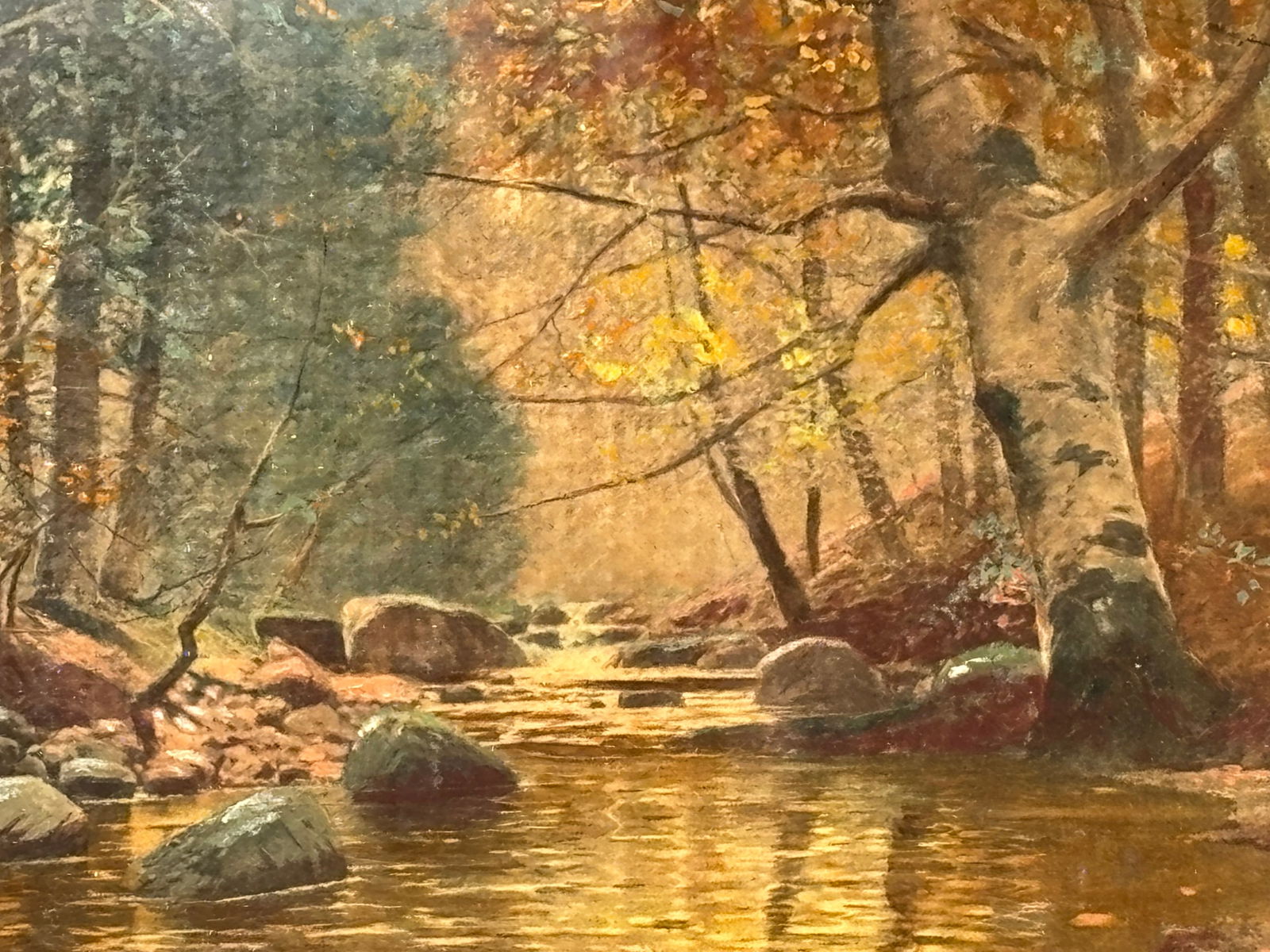 19th C. Original Oil on Board - Well-Executed With Unusual + Highly Detailed Gilt Frame in Frame Art - 4