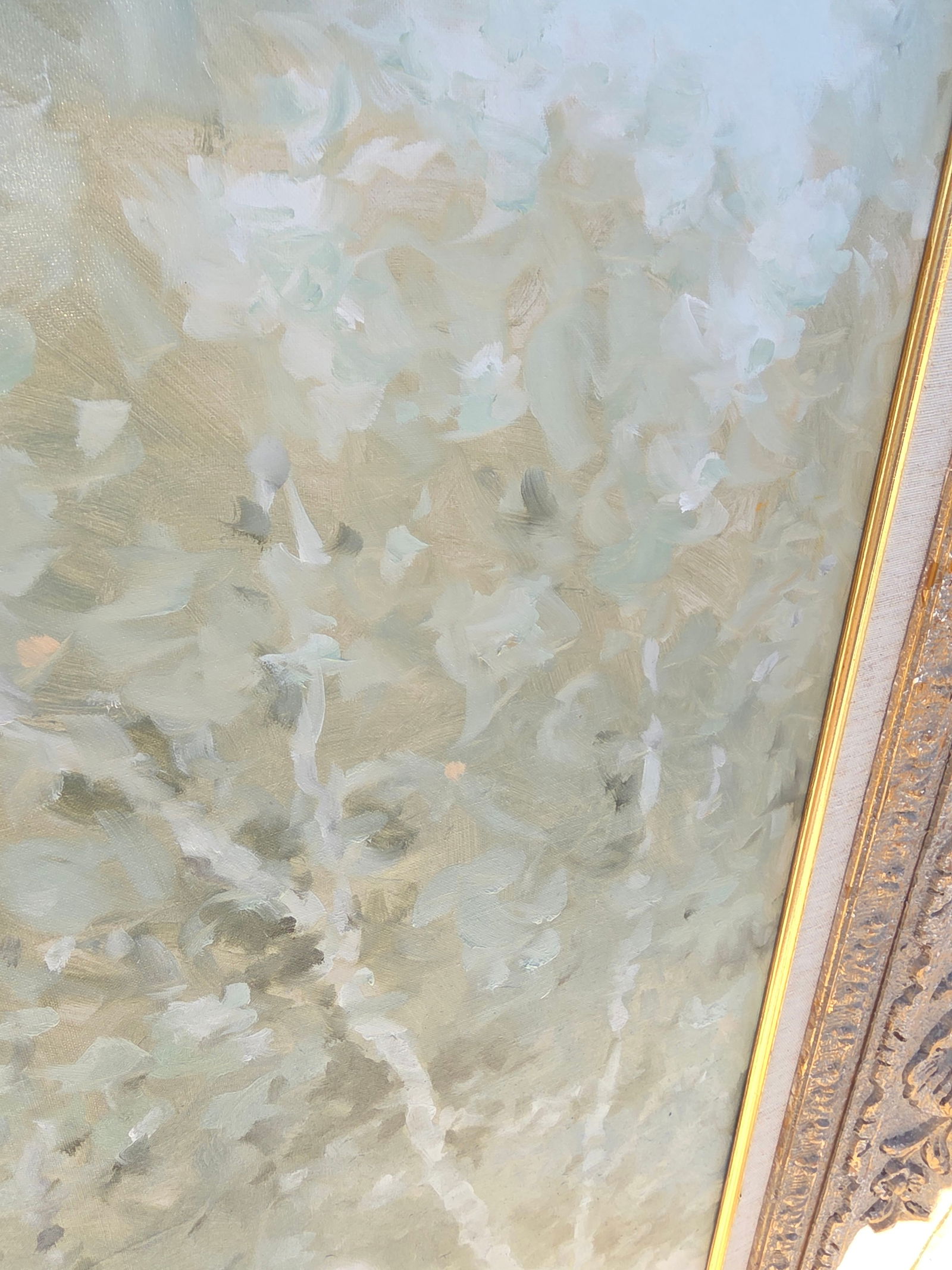 Andre Gisson Impressionist Painting of a Fountain in a Park - 6