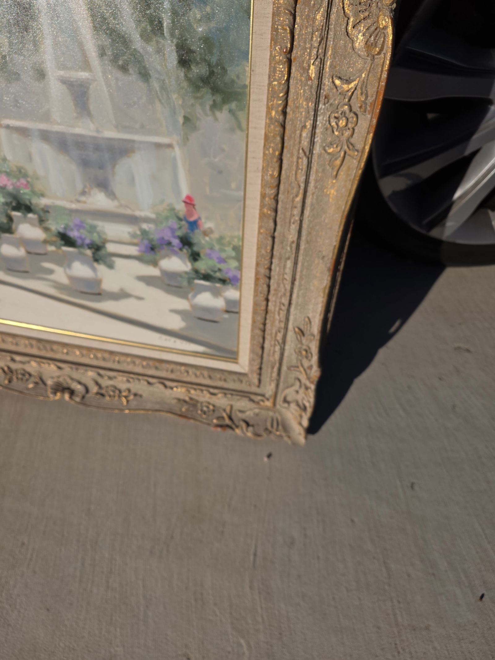 Andre Gisson Impressionist Painting of a Fountain in a Park - 8