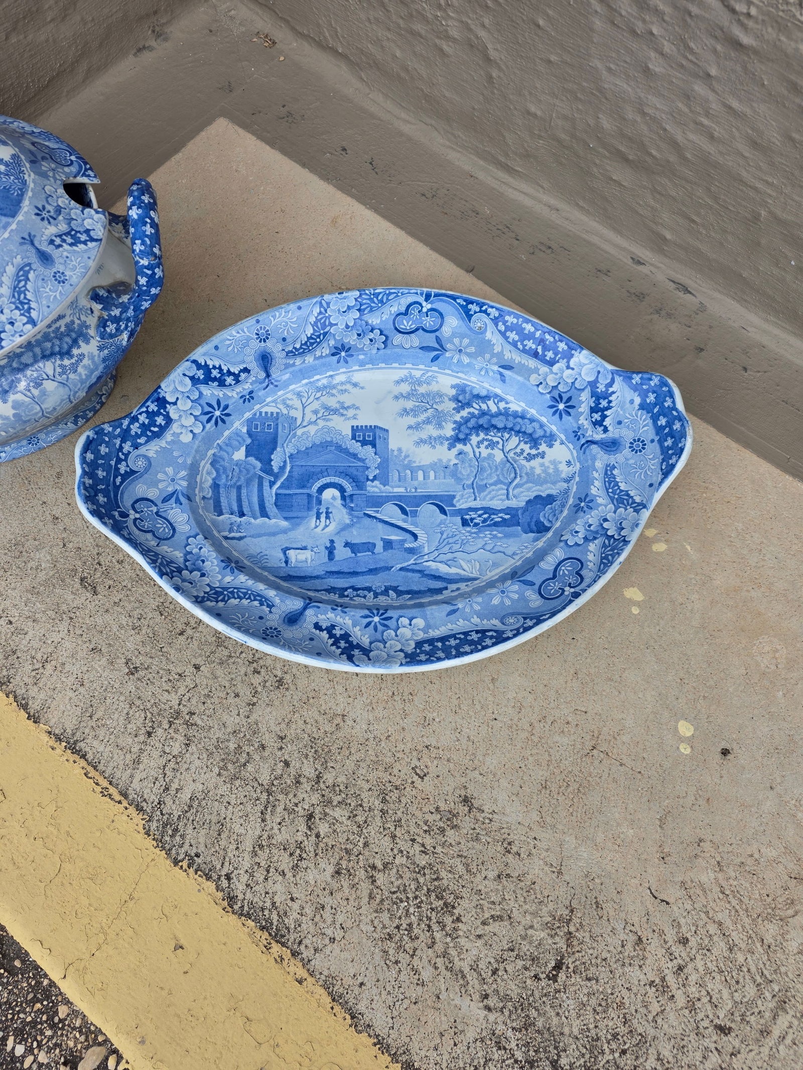 Blue and White Spode Tureen With Under Plate - 13