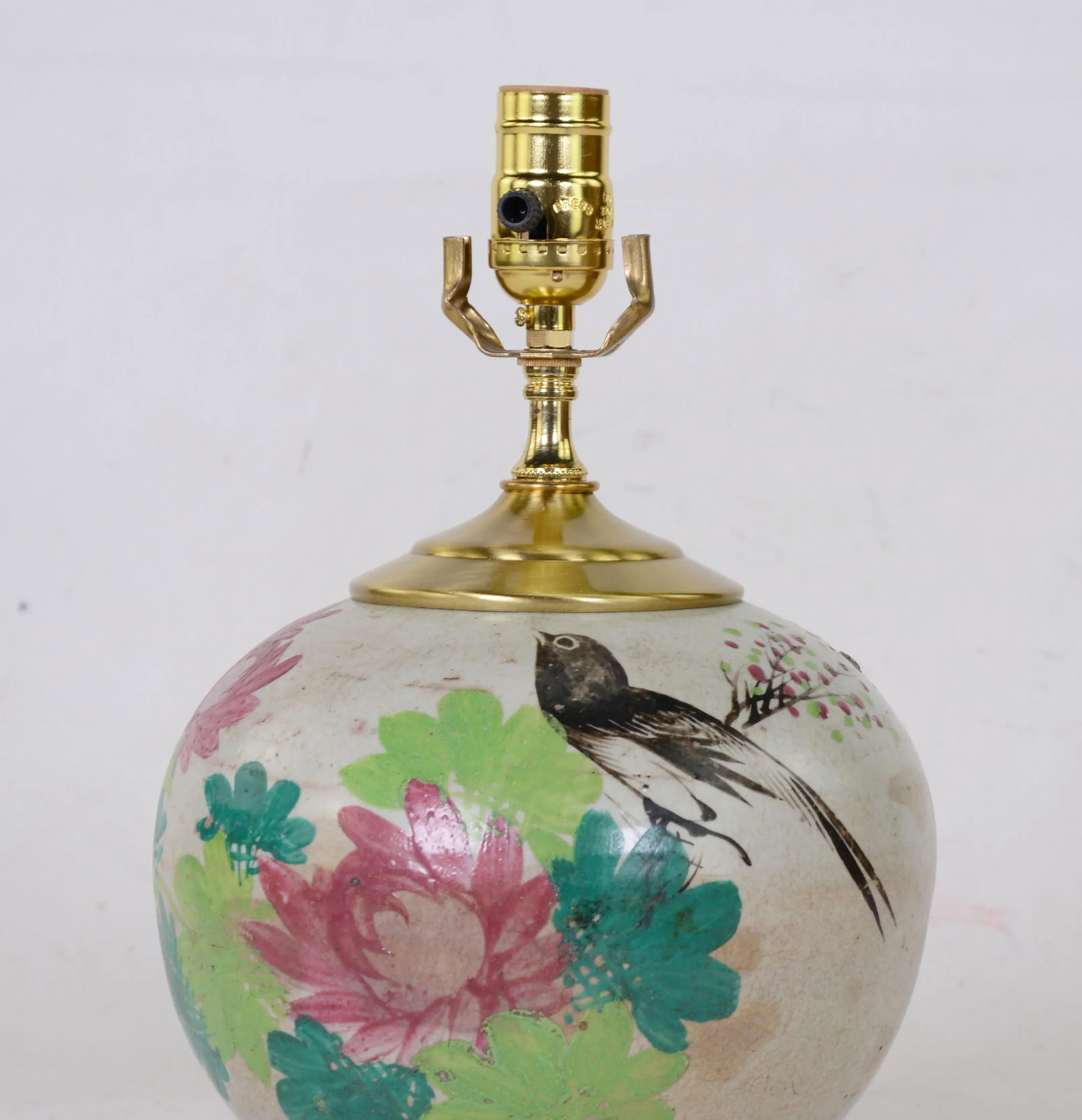 Chinese Antique Famill Rose Porcelain Vase Table Lamp - 2