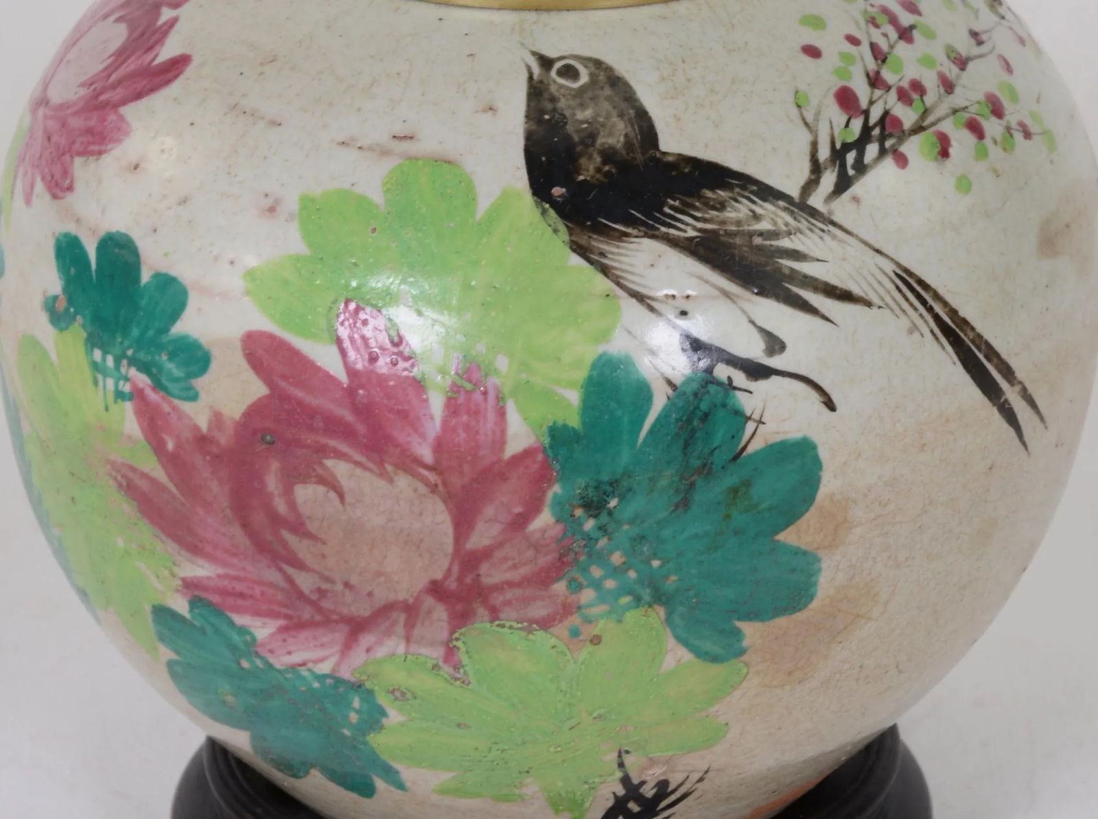 Chinese Antique Famill Rose Porcelain Vase Table Lamp - 5