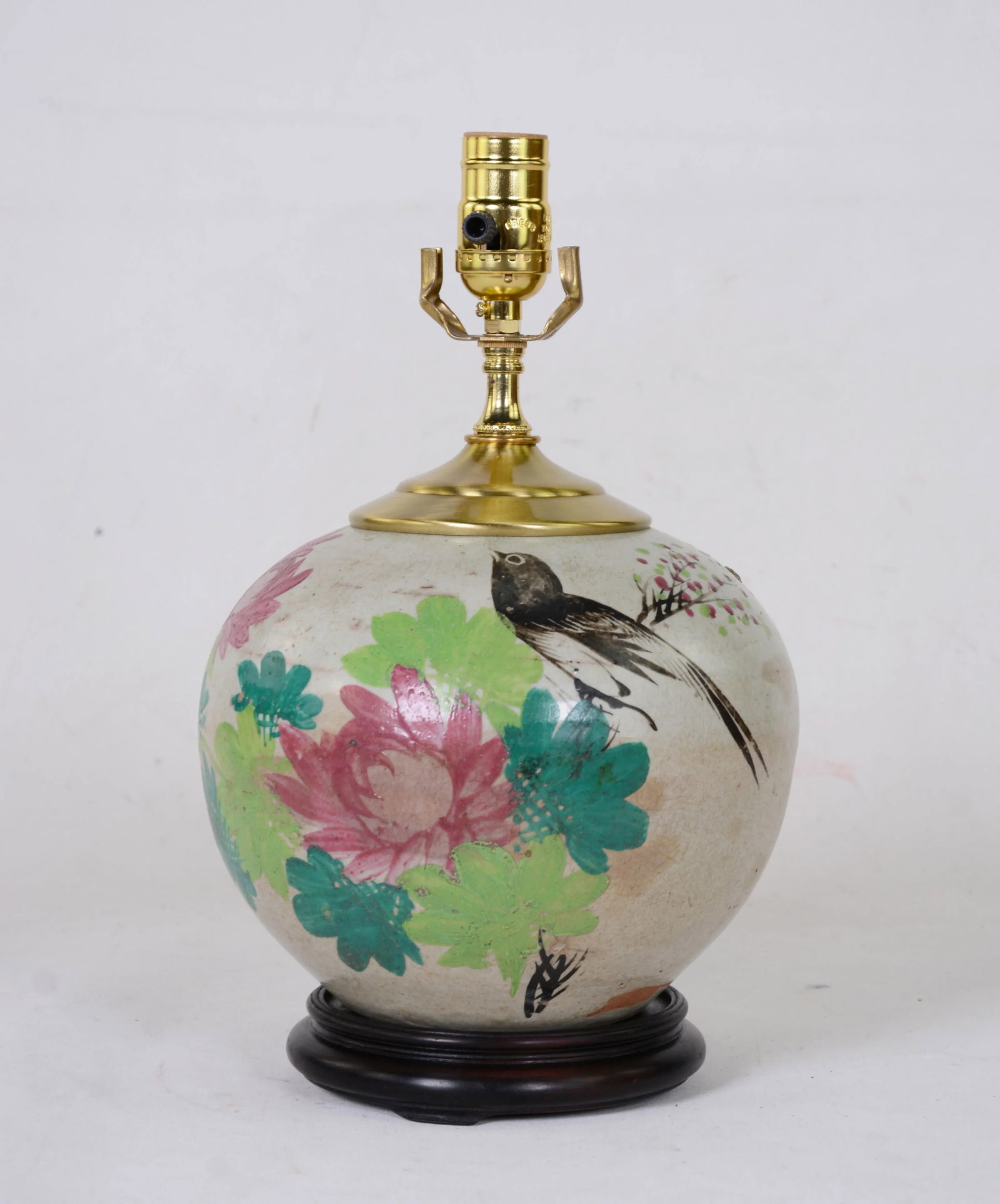 Chinese Antique Famill Rose Porcelain Vase Table Lamp - 6