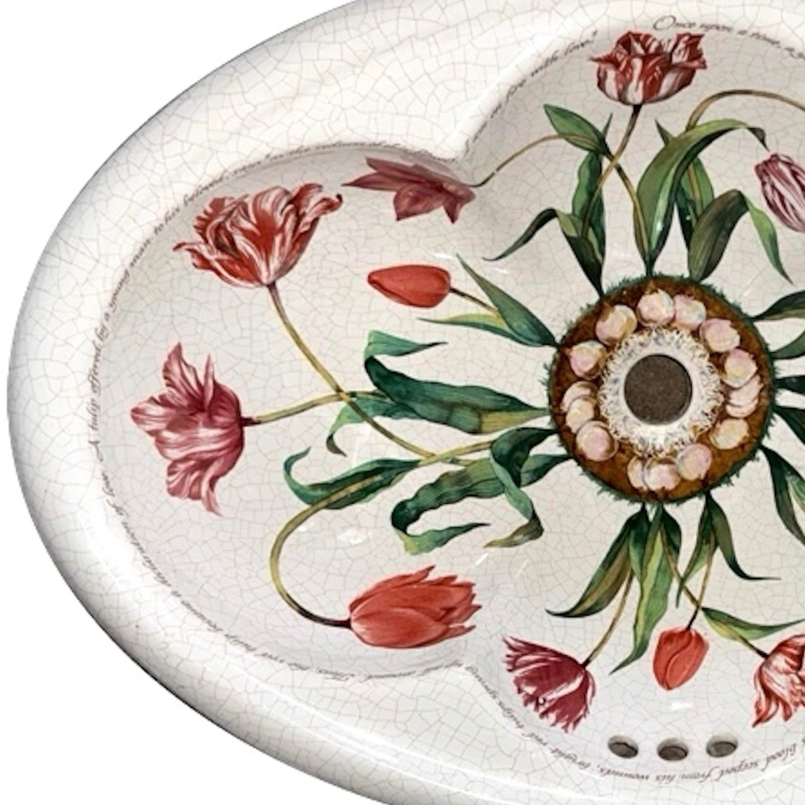 1990's Kohler Artist Edition - Fables and Flowers Cantata Countertop Sink - 4