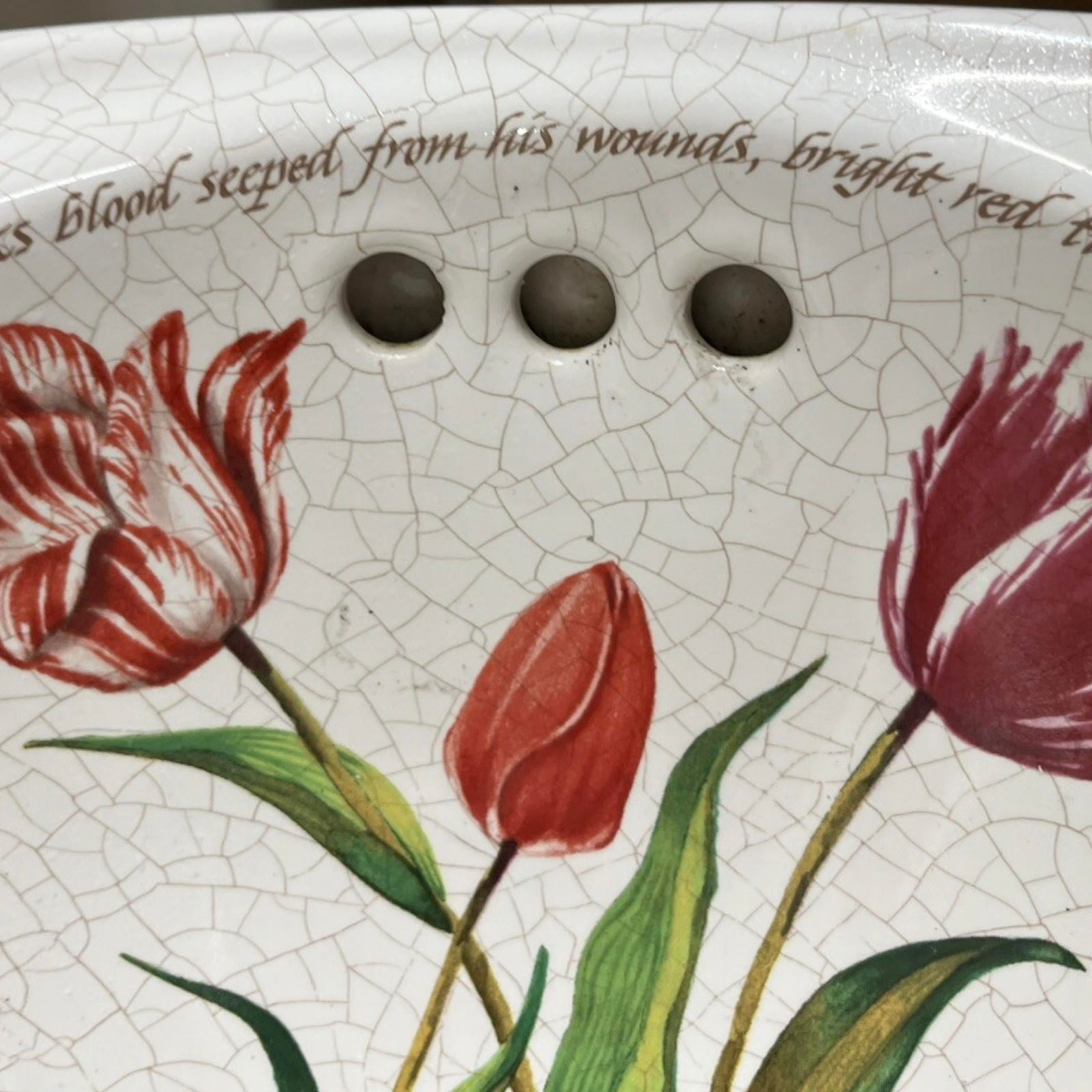1990's Kohler Artist Edition - Fables and Flowers Cantata Countertop Sink - 6
