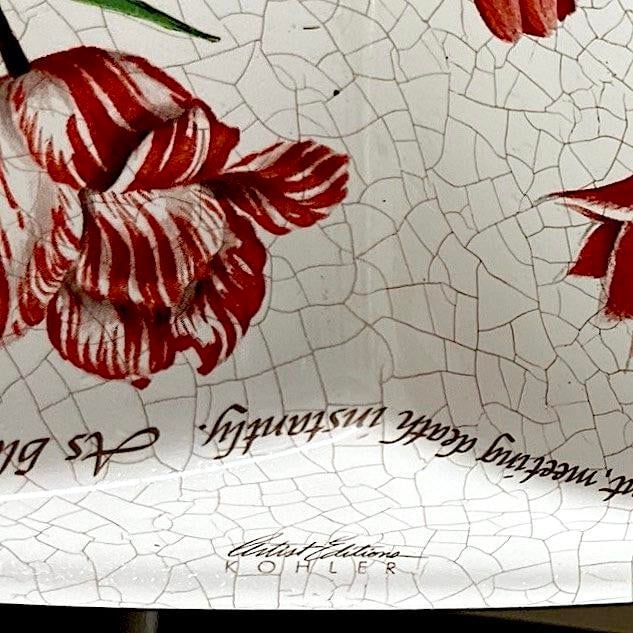 1990's Kohler Artist Edition - Fables and Flowers Cantata Countertop Sink - 8