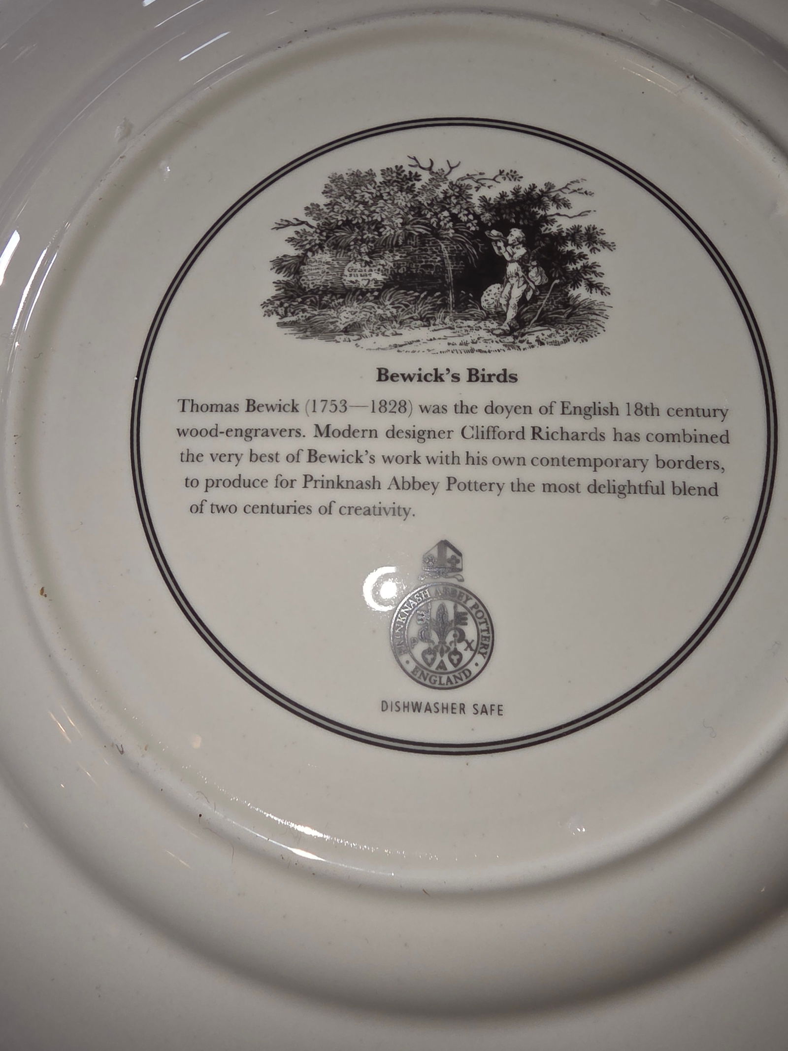 Six Bewick Bird Plates by Prinknash Abbey Pottery - 2