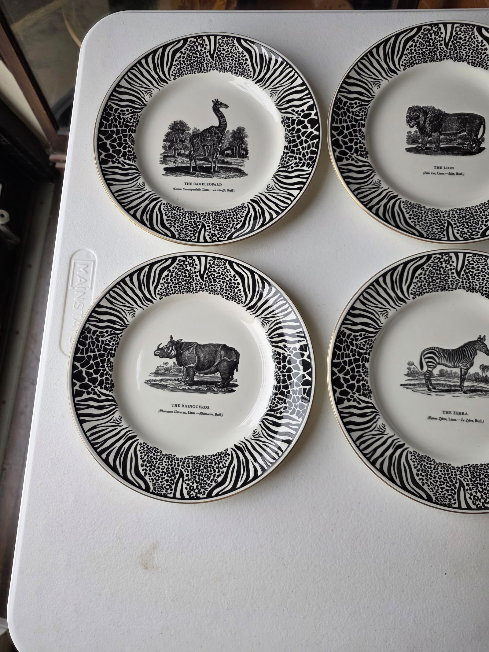Bewicks Beastes Prinknash Abbey Pottery Plates Six - 3