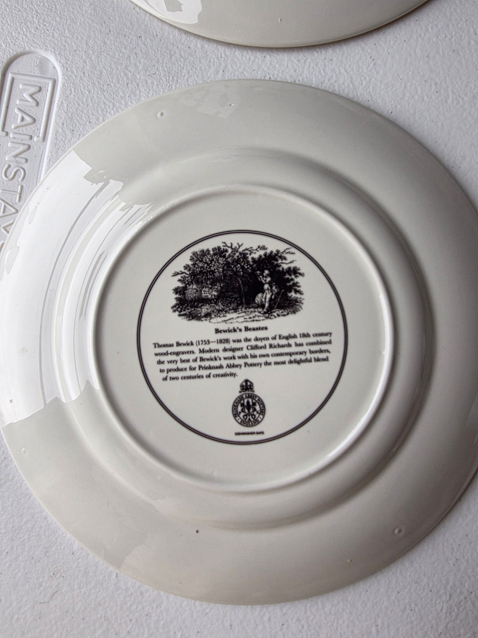 Bewicks Beastes Prinknash Abbey Pottery Plates Six - 6