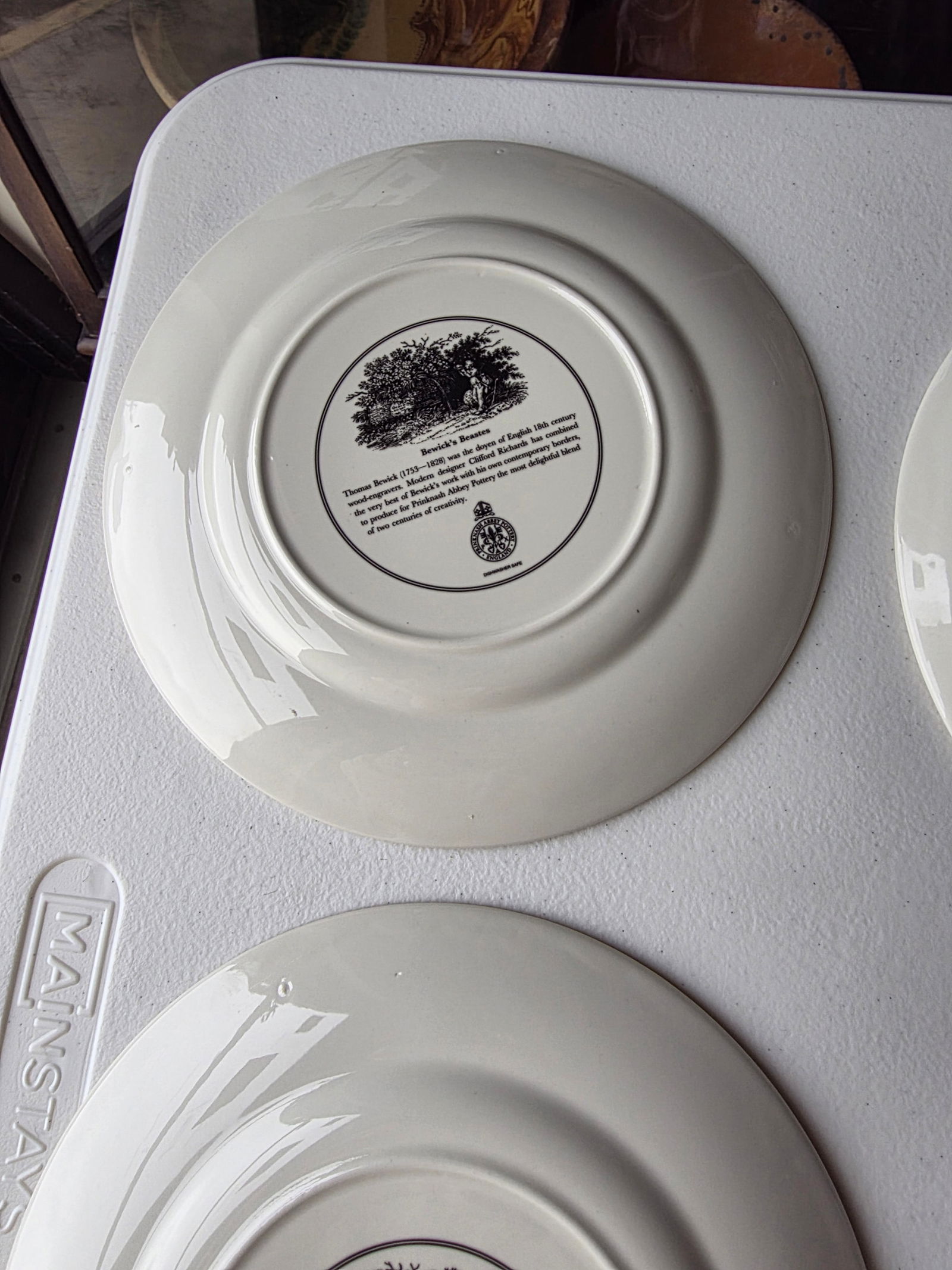 Bewicks Beastes Prinknash Abbey Pottery Plates Six - 7