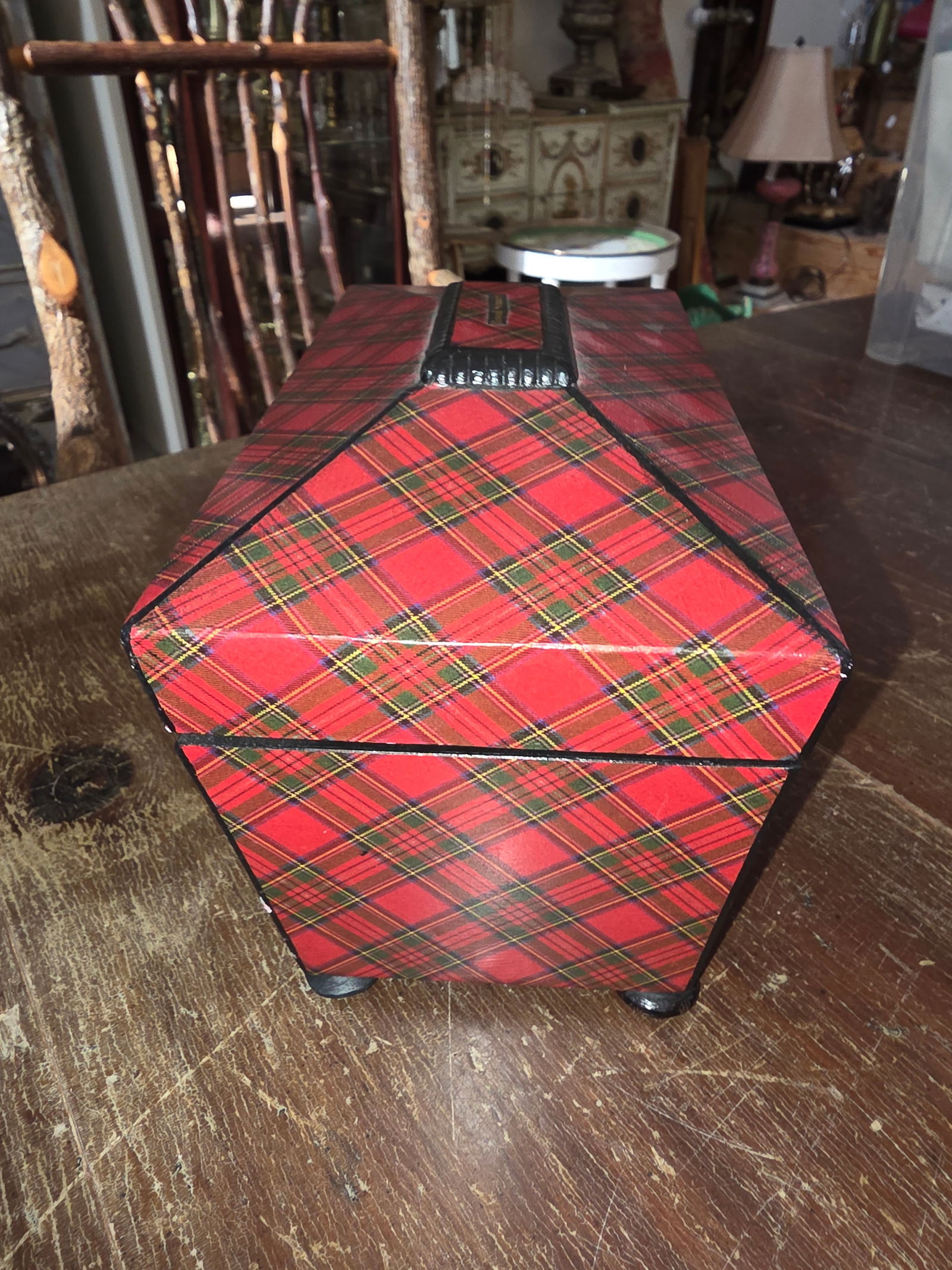 19th Century Tartan Ware Tea Caddy - 5