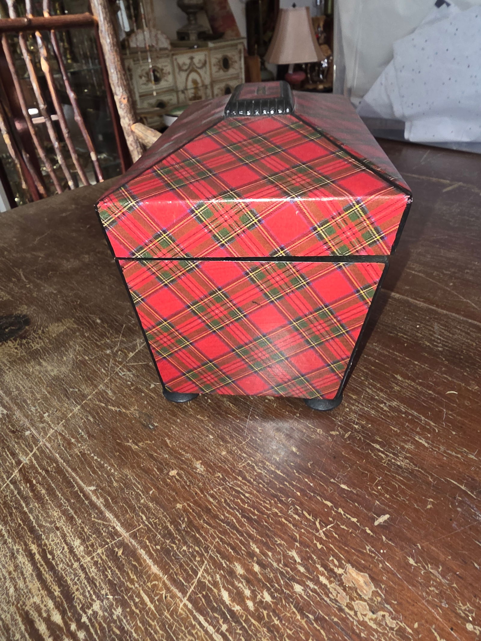 19th Century Tartan Ware Tea Caddy - 6