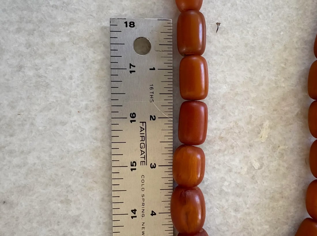 Vintage Copal Amber Beaded Necklace - 6