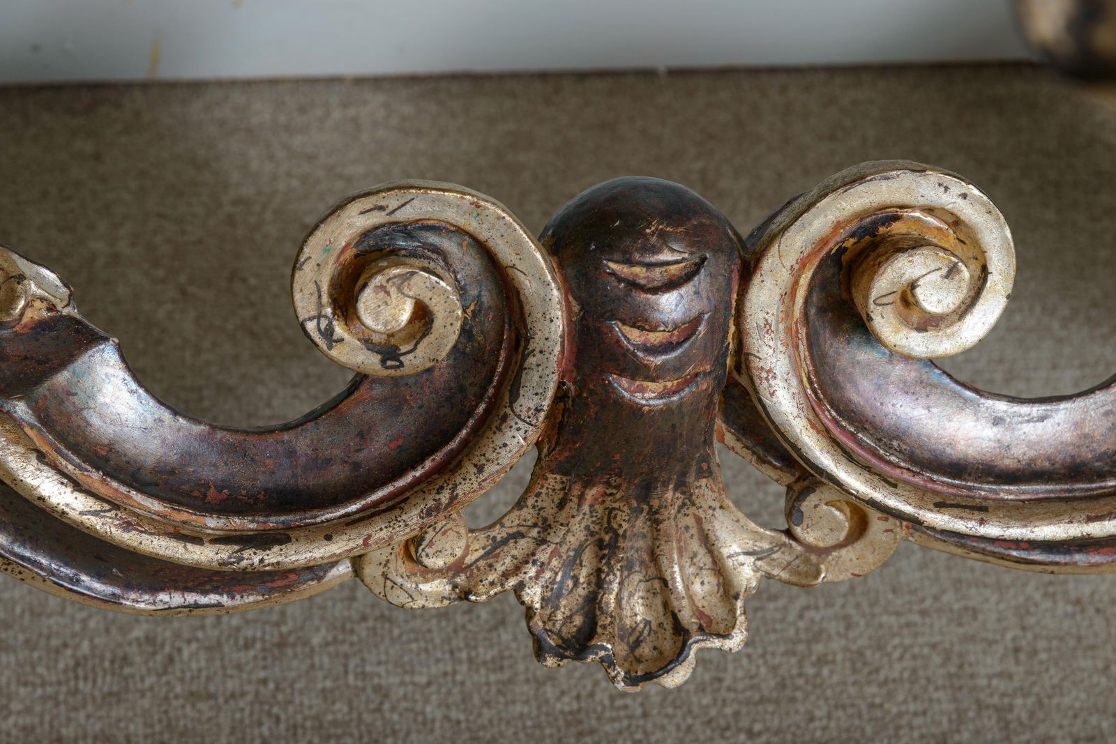 Regency Style Console With Marble Top - 7