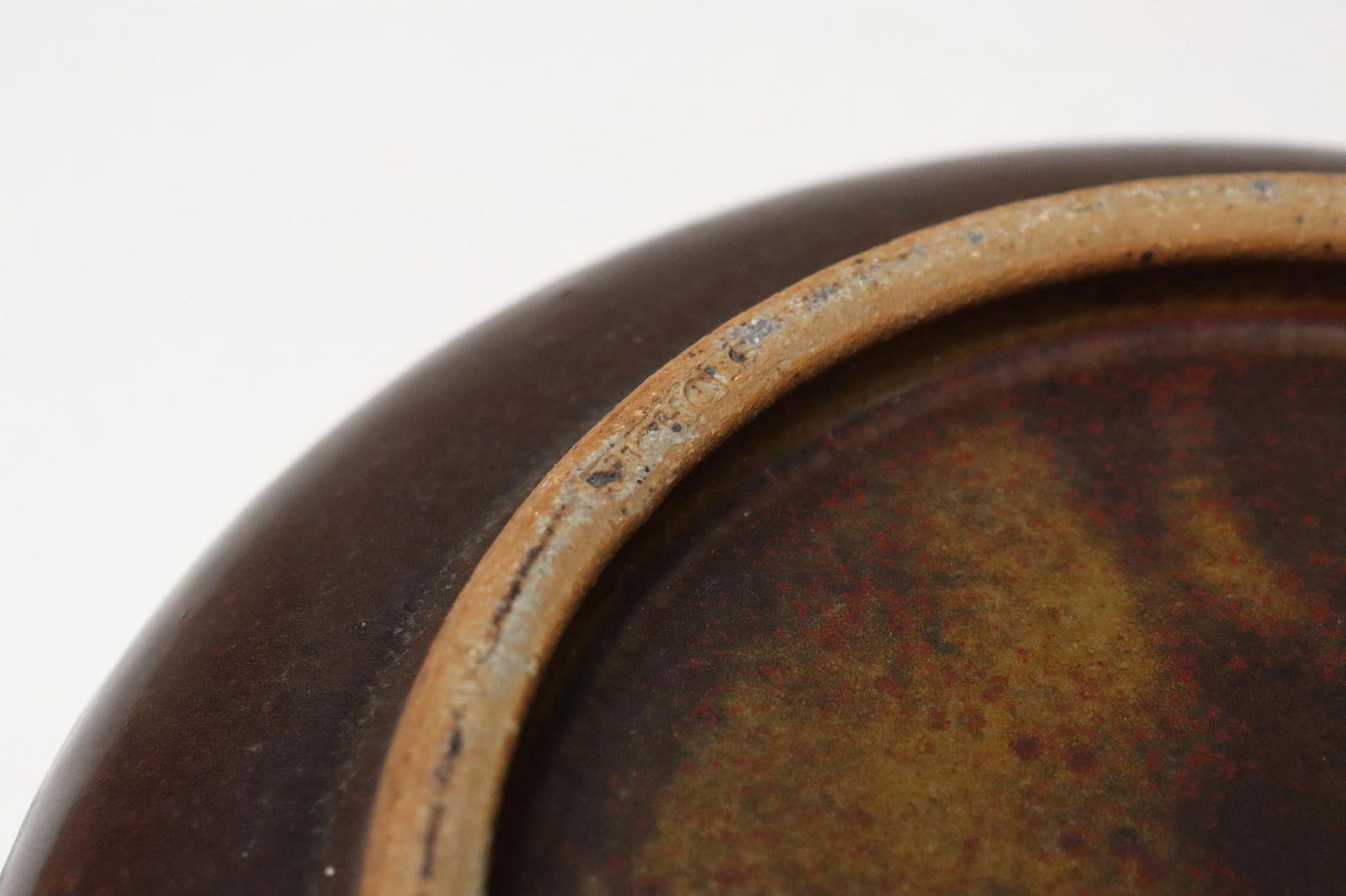 Vintage Matte Maroon Glazed Ceramic Planter Bowl by Deanna Nichols - 14