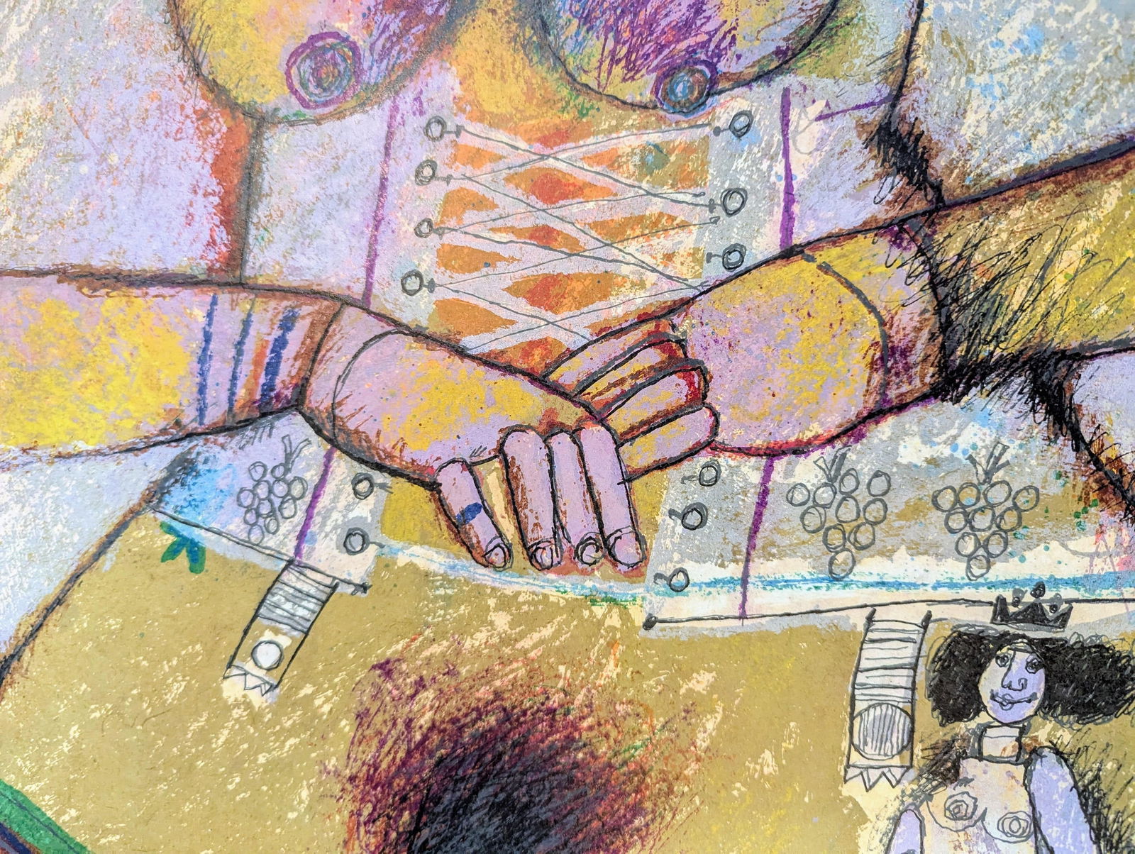 1980s Limited Edition Signed "Jerusalem Roule Le Long De Ma Gorge" by Theo Tobiasse (1927-2012) - 4