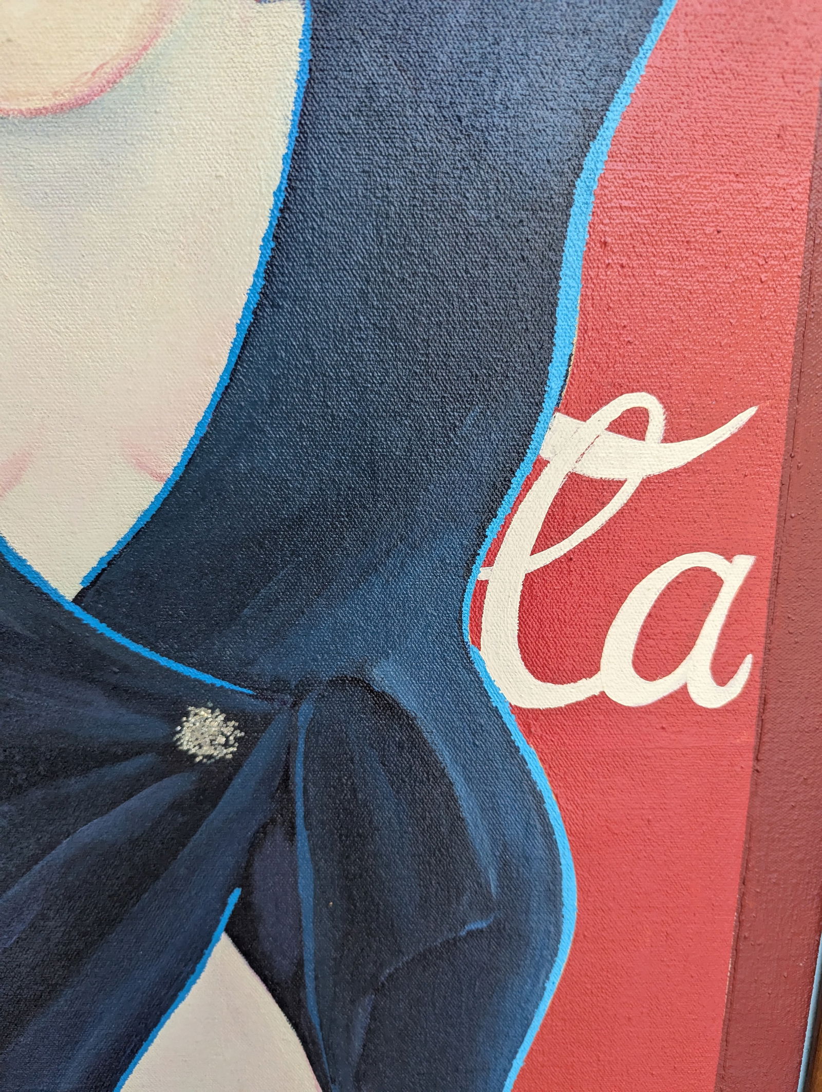 1980s Oil Painting Portrait of Women in Gentlemen's Attire by Keiko Noda - 8