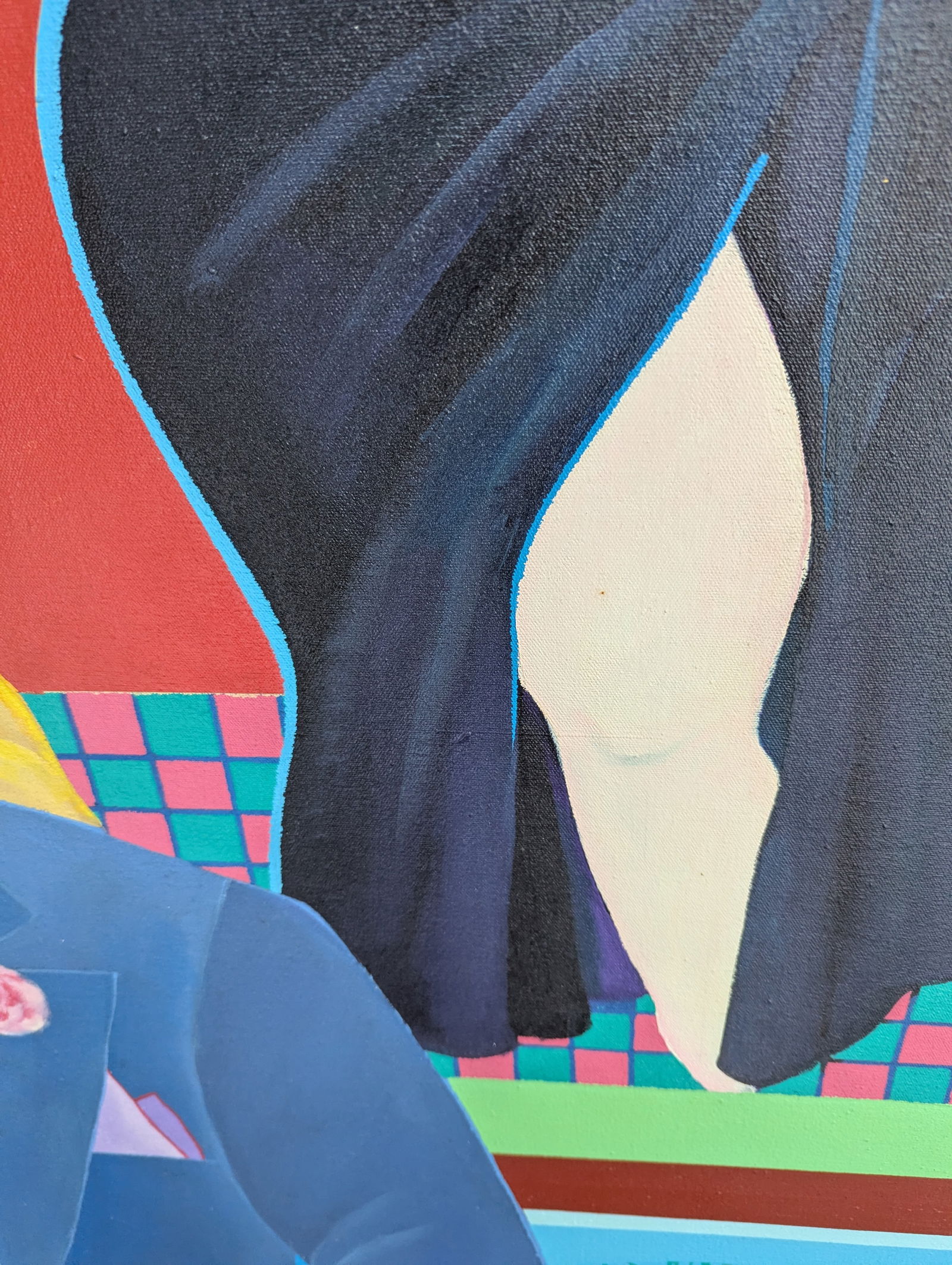 1980s Oil Painting Portrait of Women in Gentlemen's Attire by Keiko Noda - 9