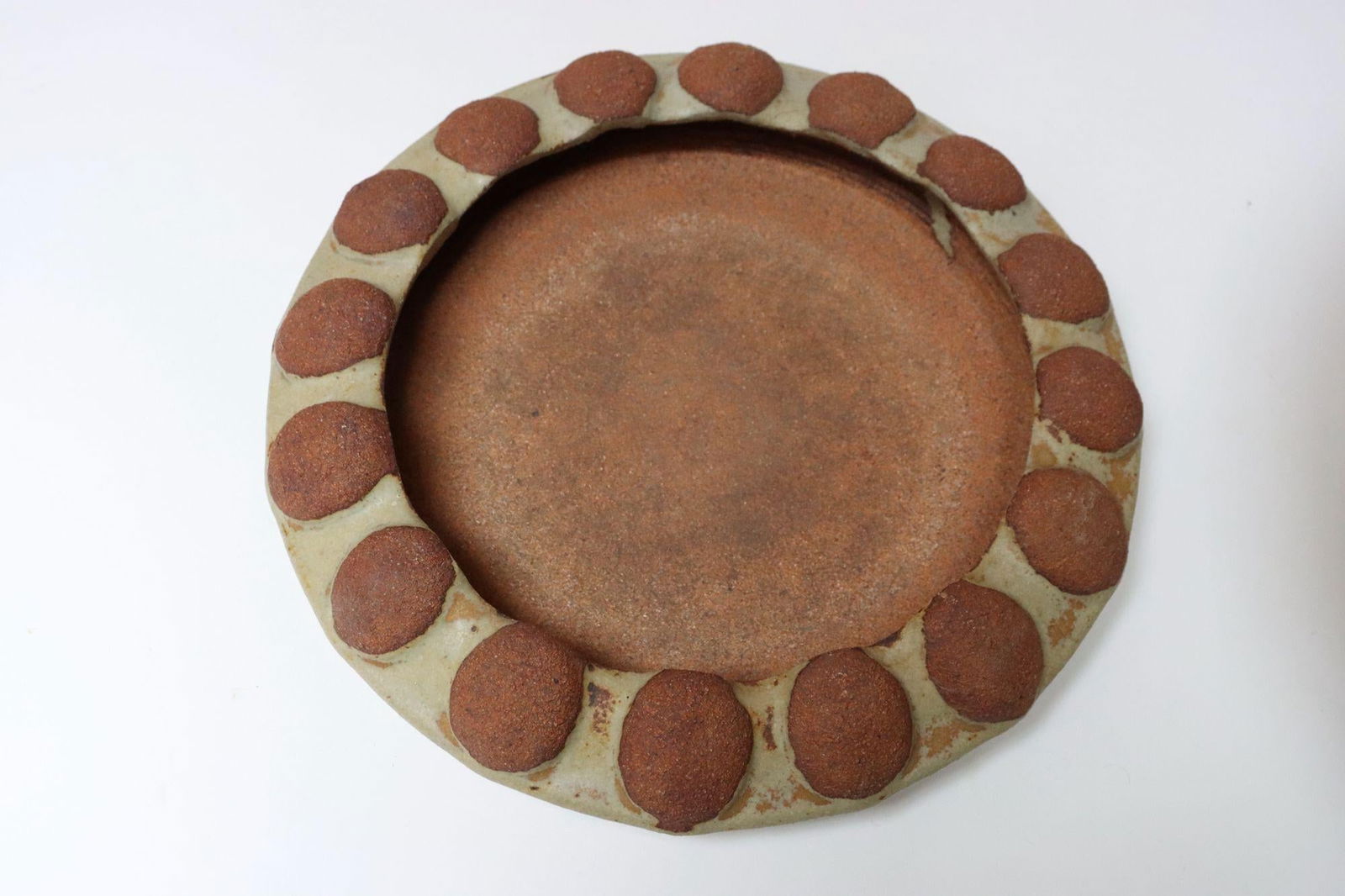 Large Mid-Century Modern Glazed Terracotta Planter With Saucer by Deanna Nichols - 11