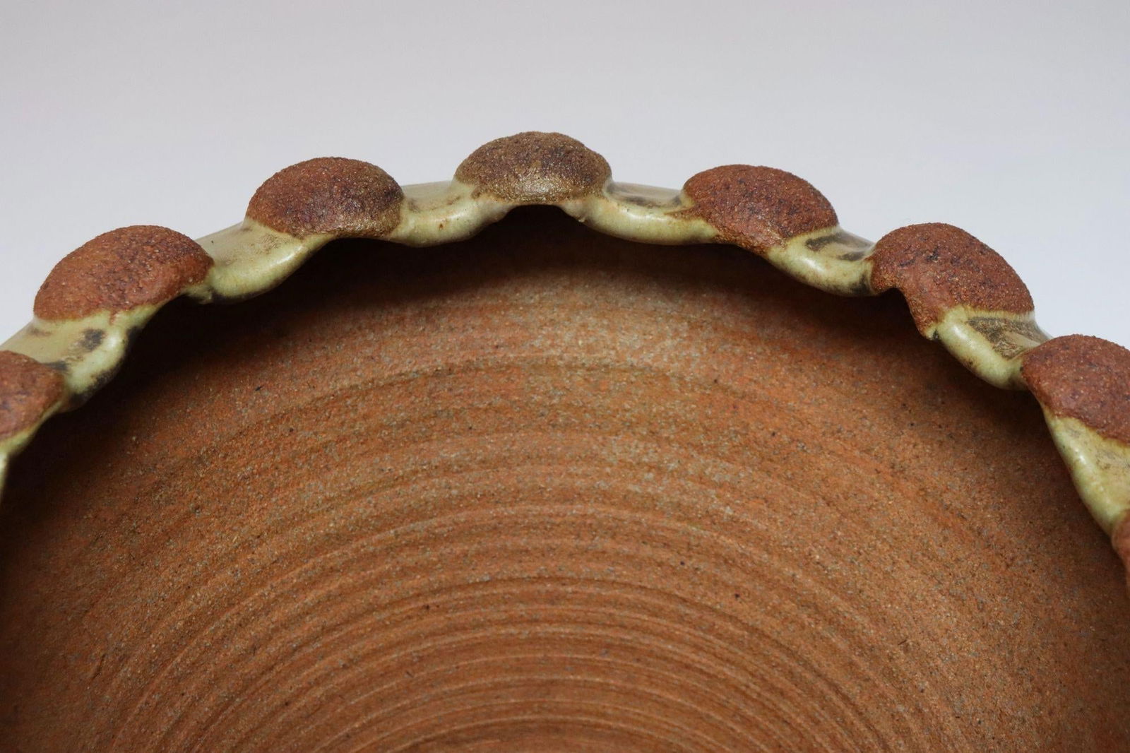 Large Mid-Century Modern Glazed Terracotta Planter With Saucer by Deanna Nichols - 15