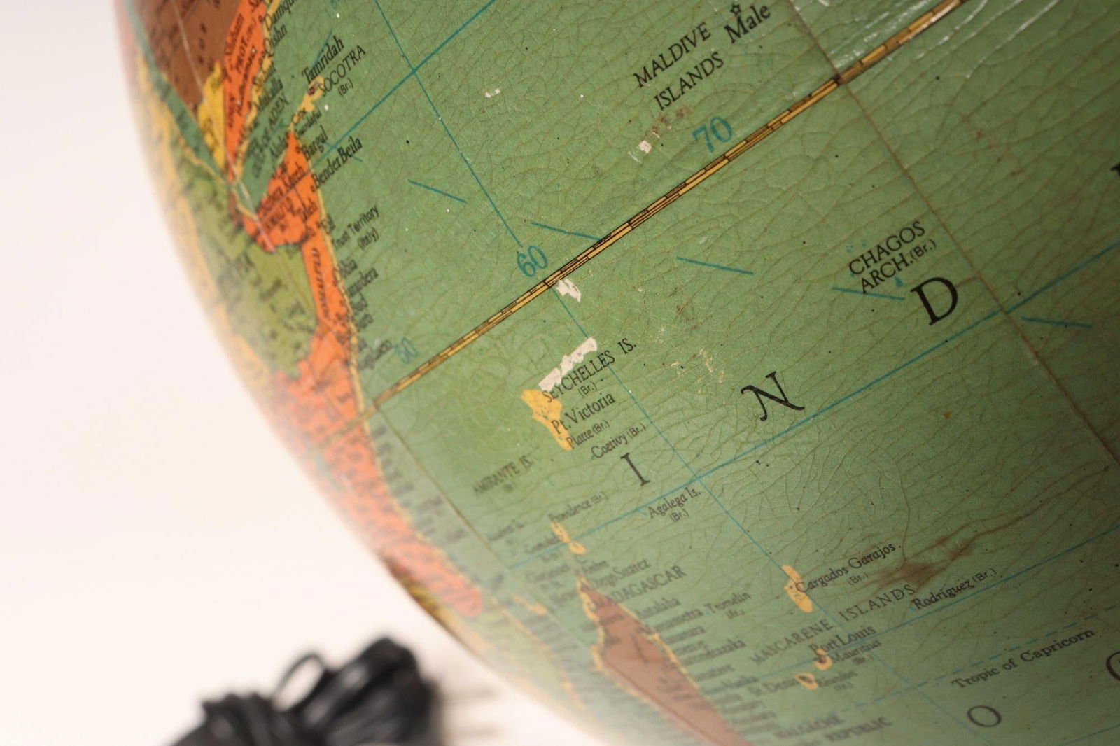 Mid-Century American Modern Illuminated 12" Library Globe by Replogle - 15