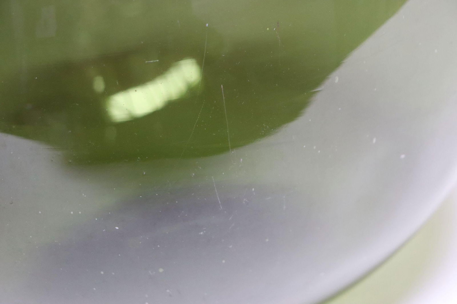 Vintage Italian Green Blown Glass Bulbous Form Demijohn Carboy - 13