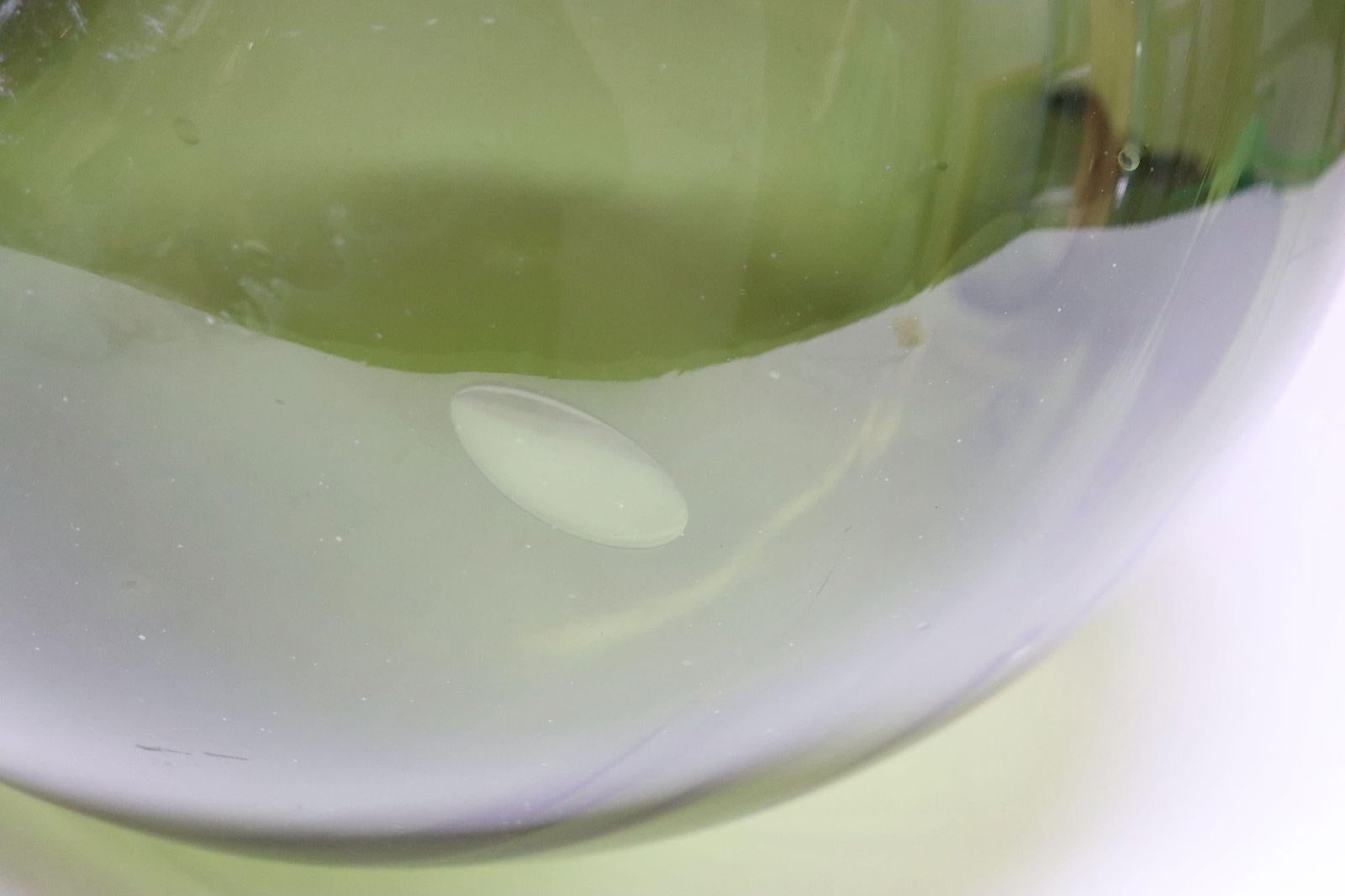 Vintage Italian Green Blown Glass Bulbous Form Demijohn Carboy - 15