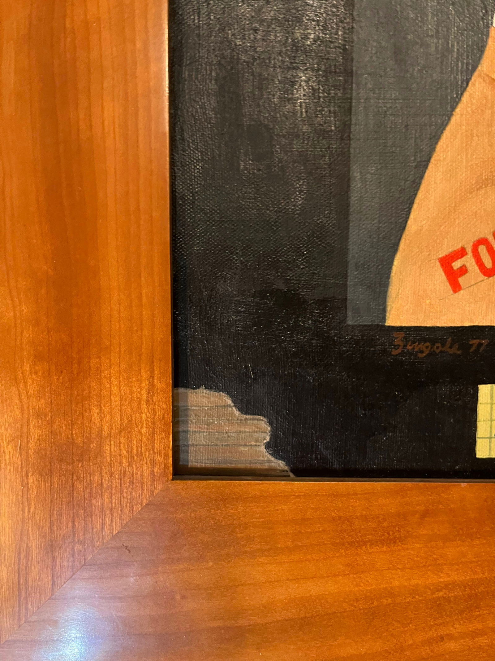 Mid 20th Century Larry Zingale Original Acrylic Painting of New York Mobster Abraham Friedman Wanted - 11