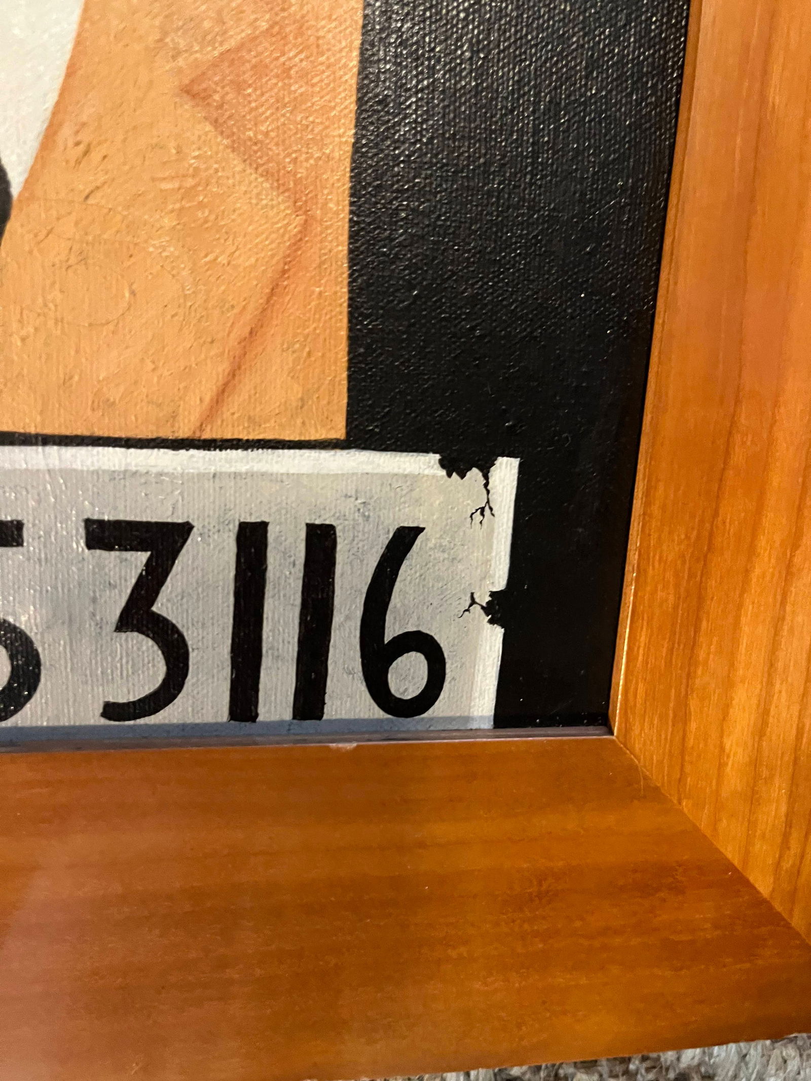 Mid 20th Century Larry Zingale Original Acrylic Painting of New York Mobster Abraham Friedman Wanted - 3