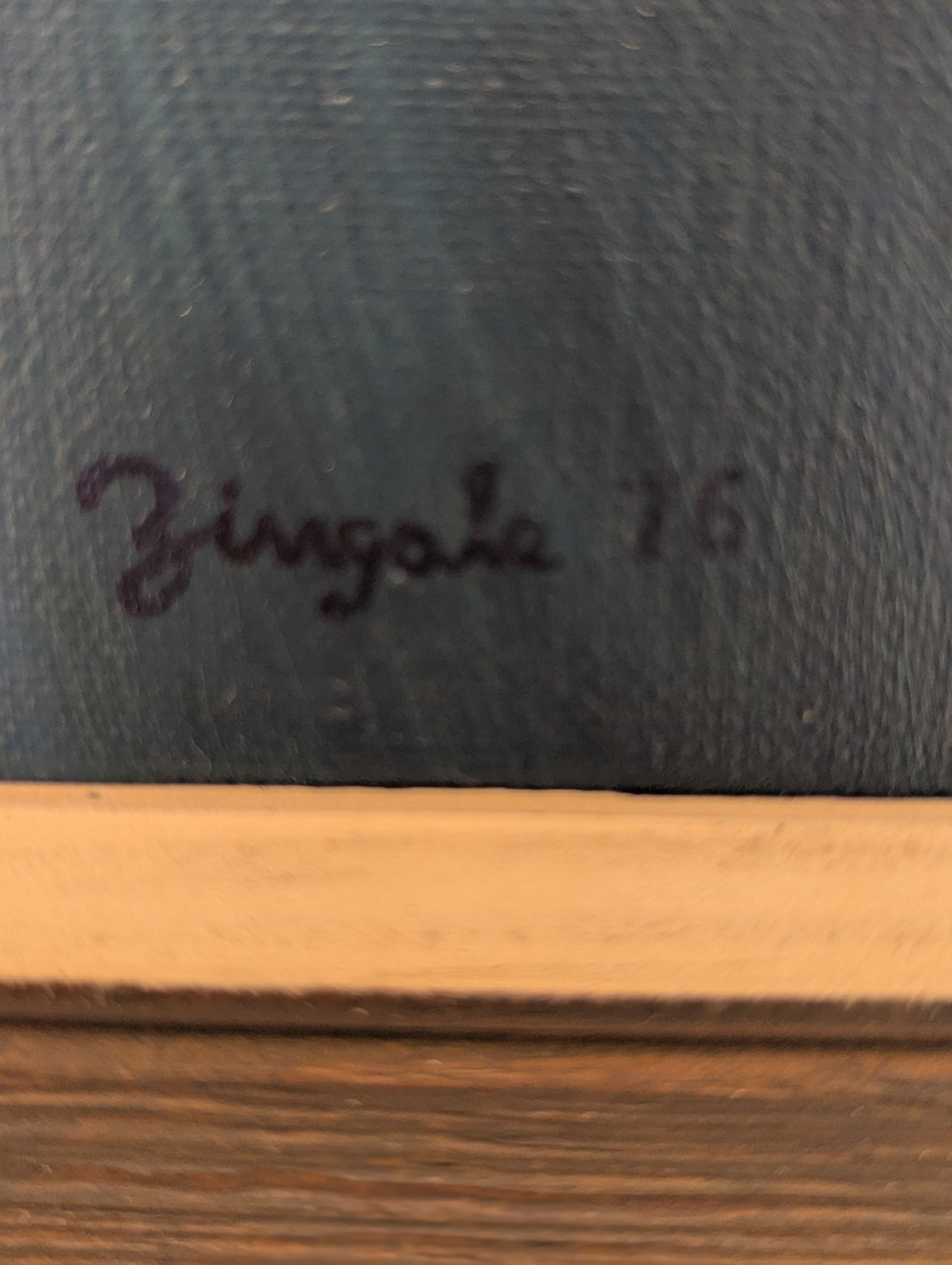 1970s Original Acrylic Painting Portrait of Redheaded Woman by Larry Zingale - 5