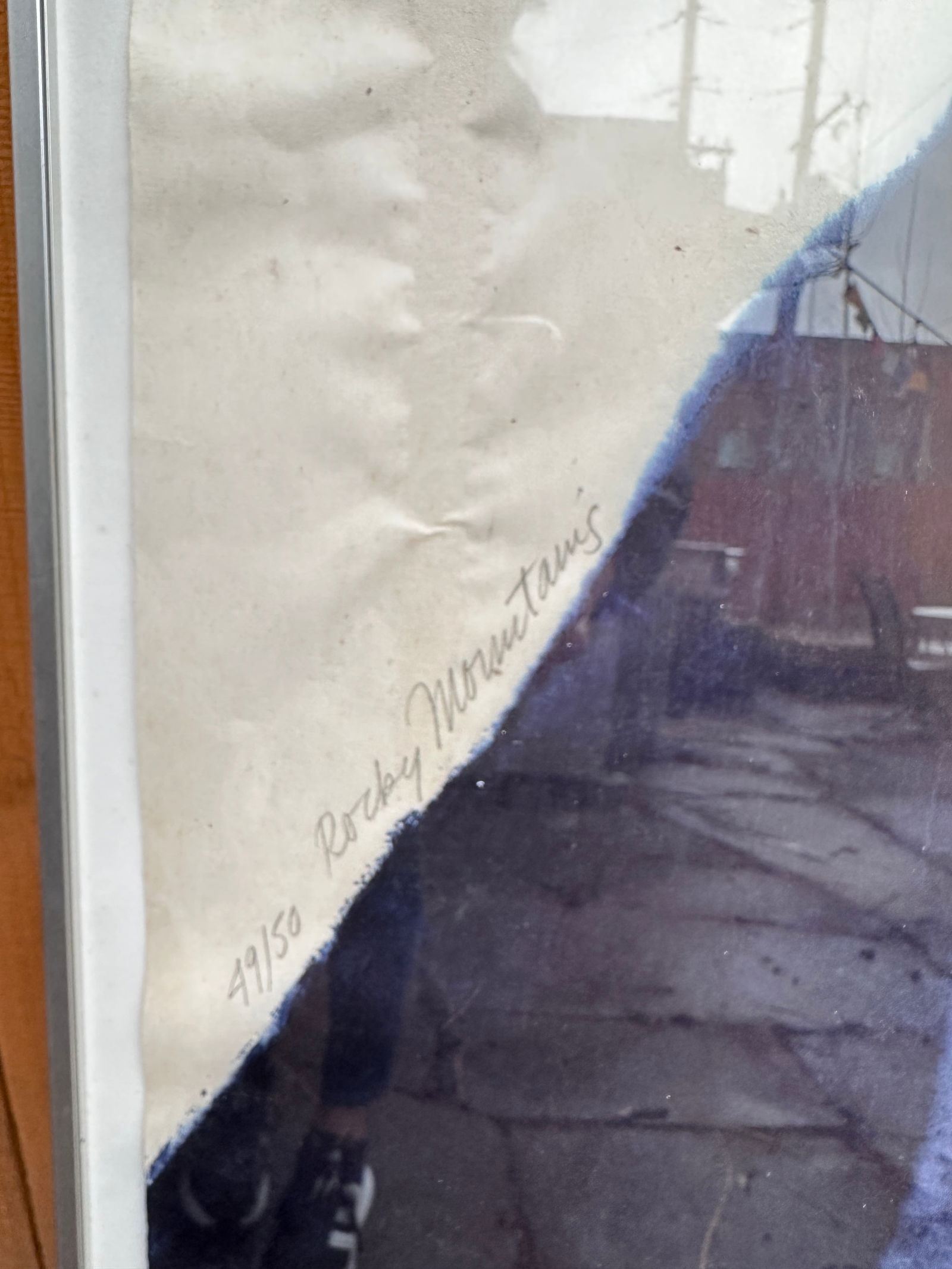 1970s Large 51" Original Signed Carol Summers "Rocky Mountains" Woodcut Print - 10