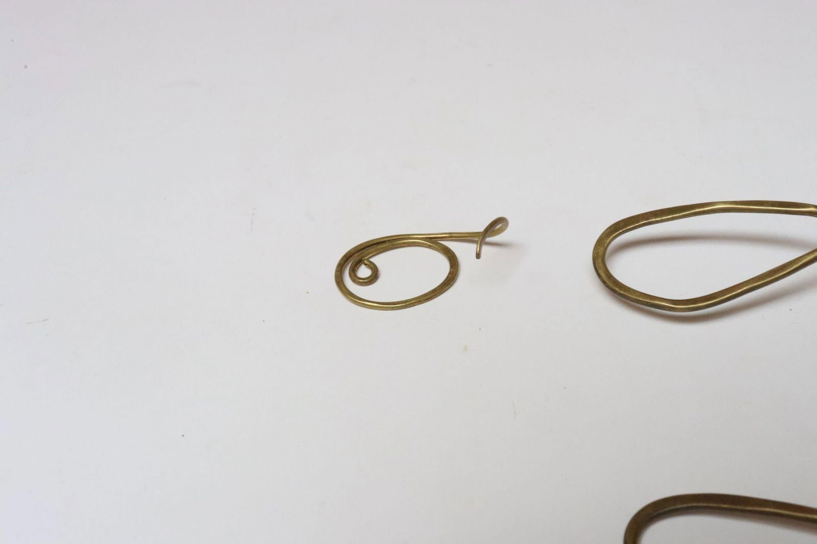 Set of Three Brutalist Brass Decorative Serving Pieces - Ladle, Spoon, and Fork - 11