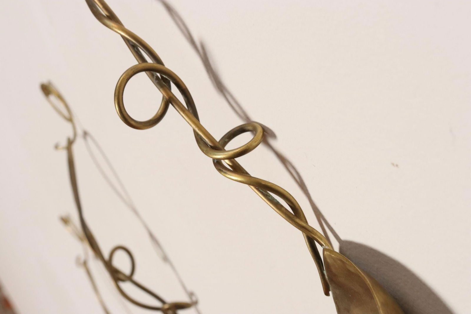 Set of Three Brutalist Brass Decorative Serving Pieces - Ladle, Spoon, and Fork - 13