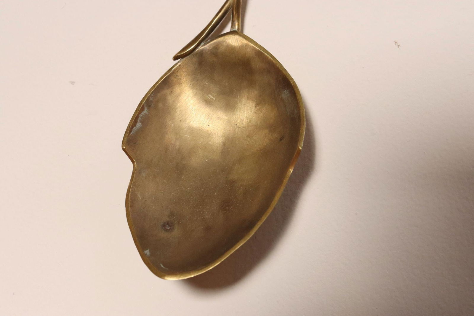 Set of Three Brutalist Brass Decorative Serving Pieces - Ladle, Spoon, and Fork - 9