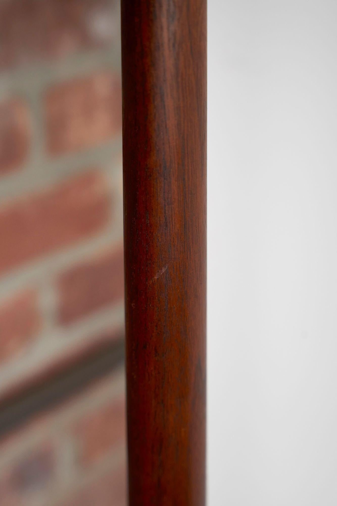 Vintage Scandinavian Sculptural Solid Teak and Brass Floor Lamp - 13