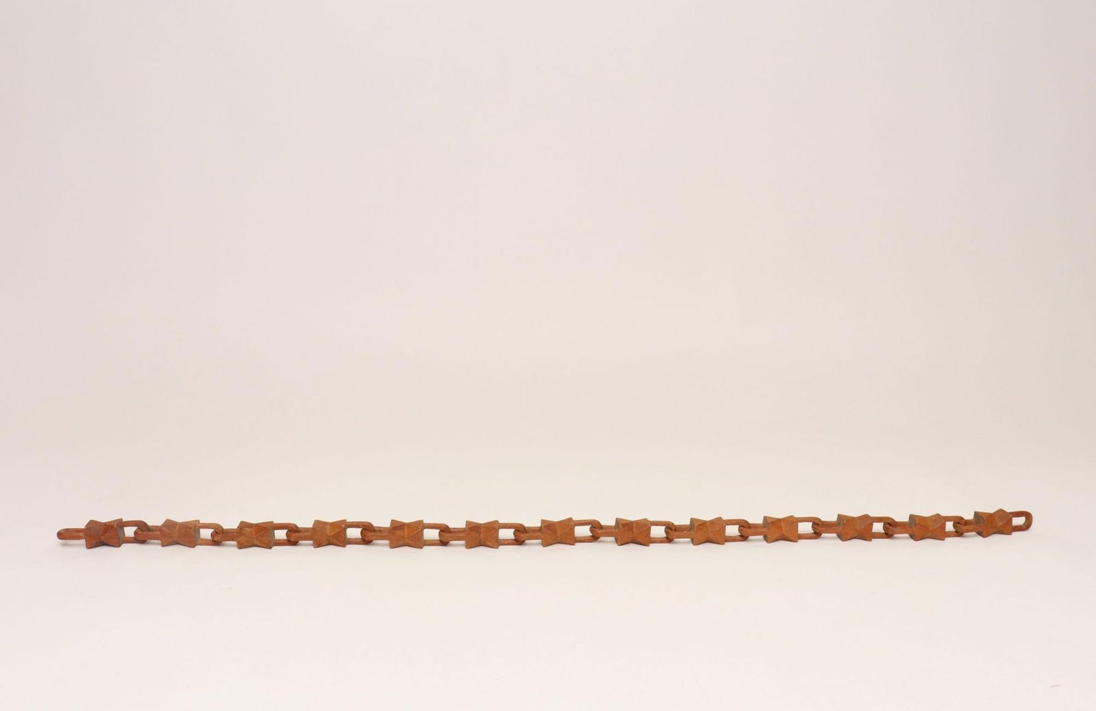 Vintage Folk Art Hand-Carved Bow Tie Whimsy Chain - 3